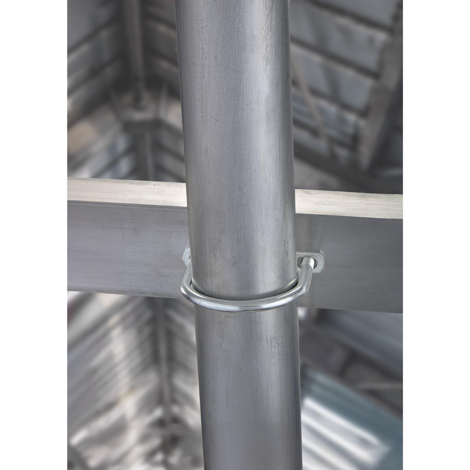 Hampton 3/8 in. X 3 in. W X 4-1/8 in. L Coarse Zinc-Plated Steel U-Bolt