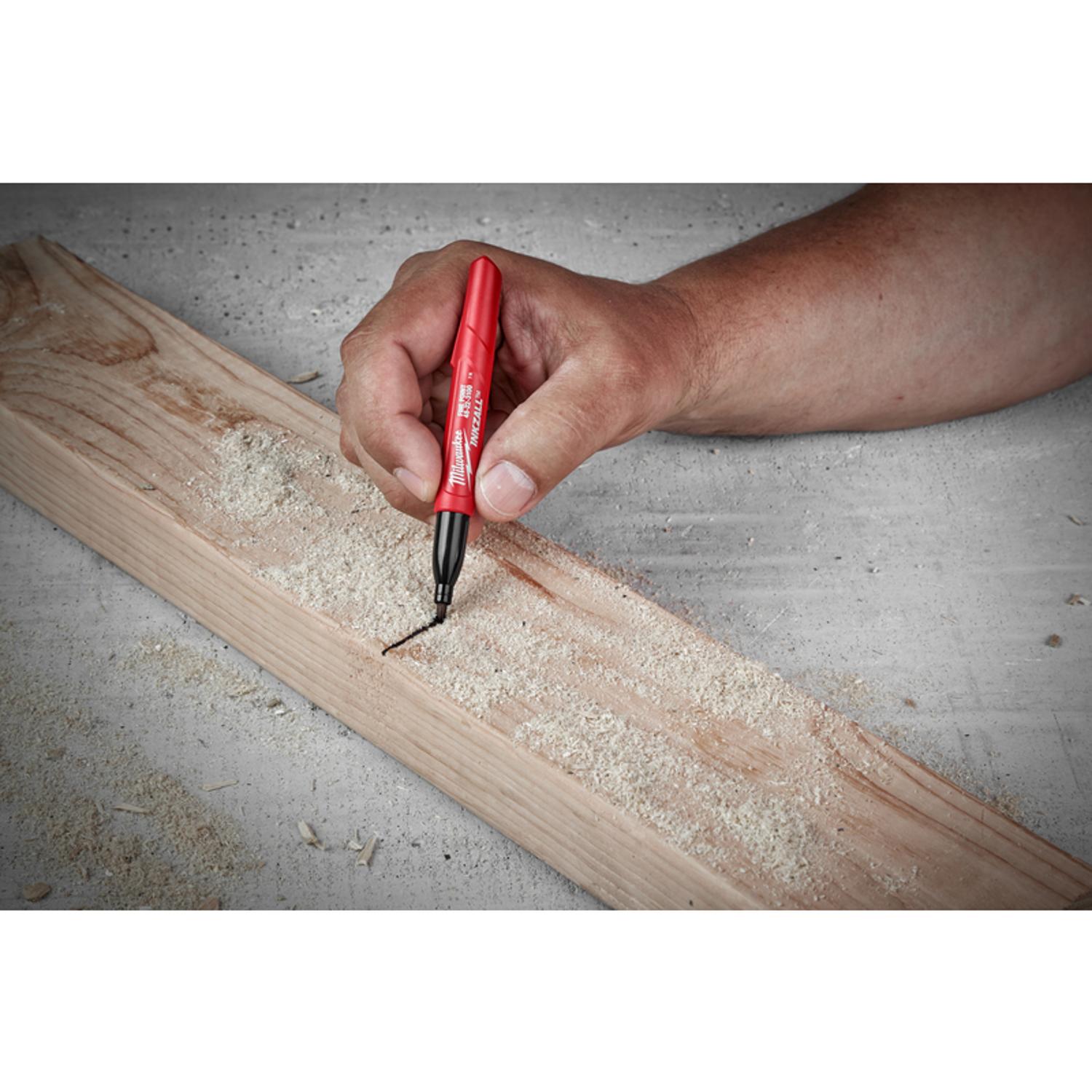 Milwaukee INKZALL Black Fine Tip Jobsite Marker 2 pk