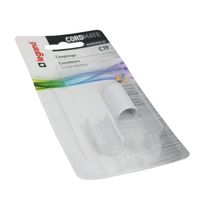 Legrand Cordmate 1 in. L Coupling Cord Cover