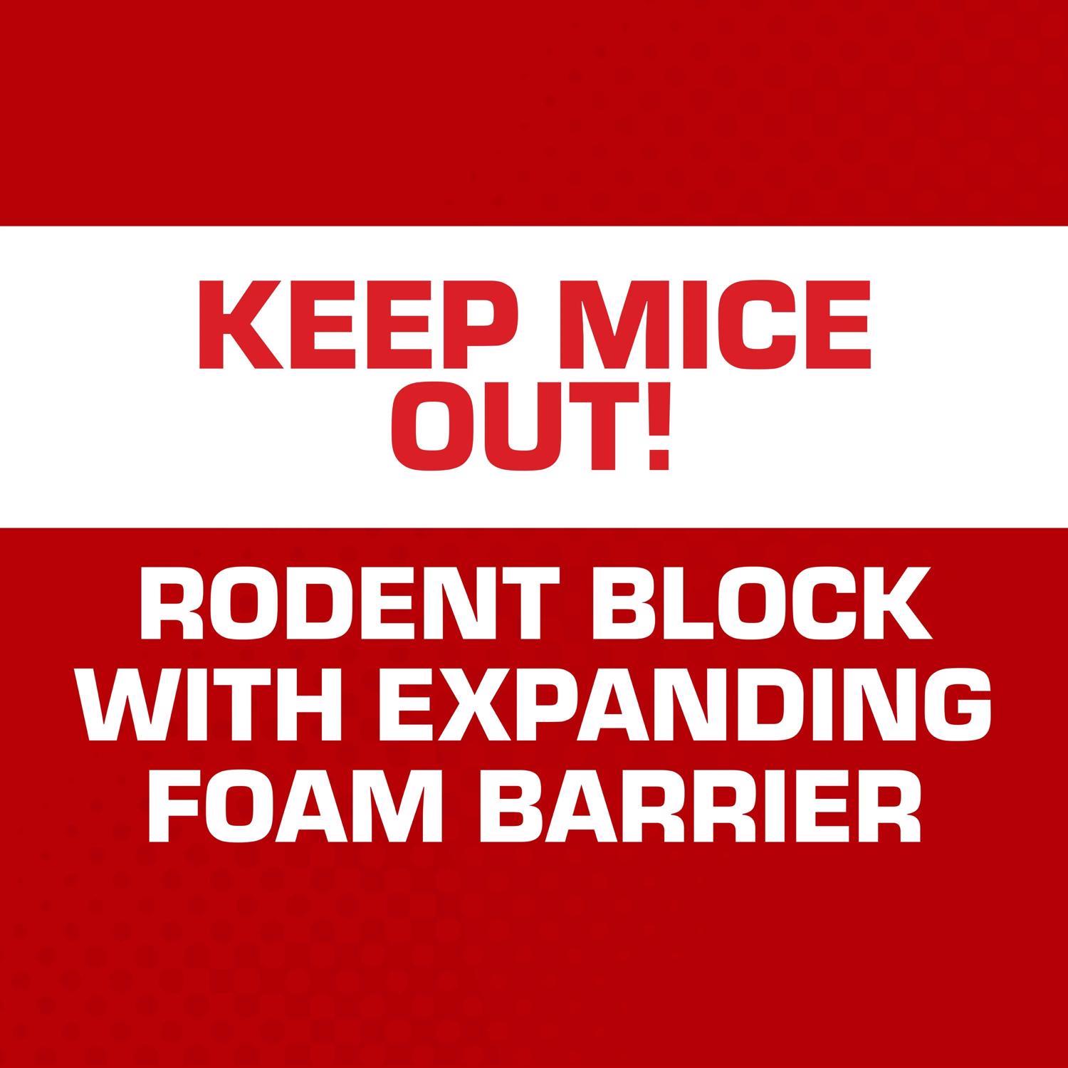 Tomcat Rodent Block Toxic Bitrex Exclusion Sealant Foam For Mice 12 oz 1 pk