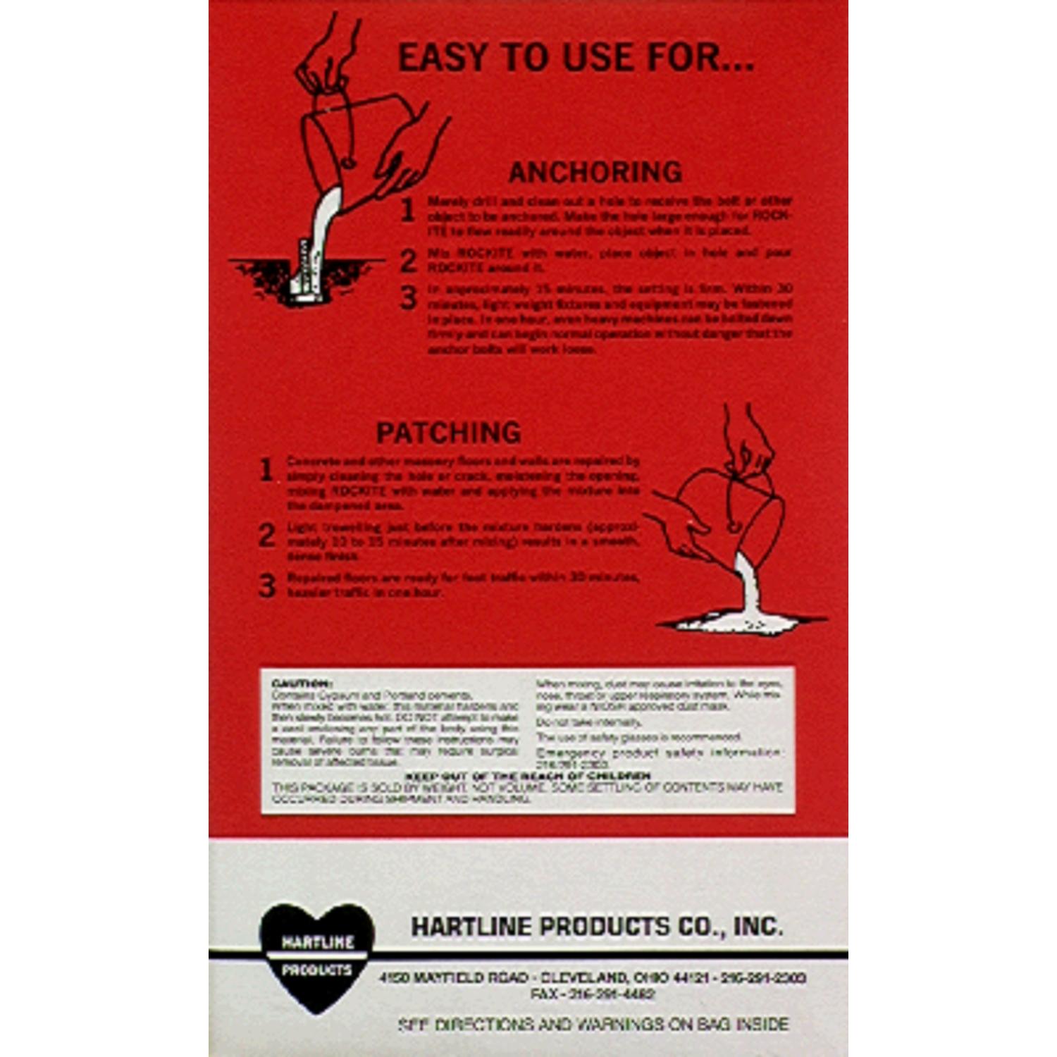 Rockite Anchoring Cement 5 lb Gray