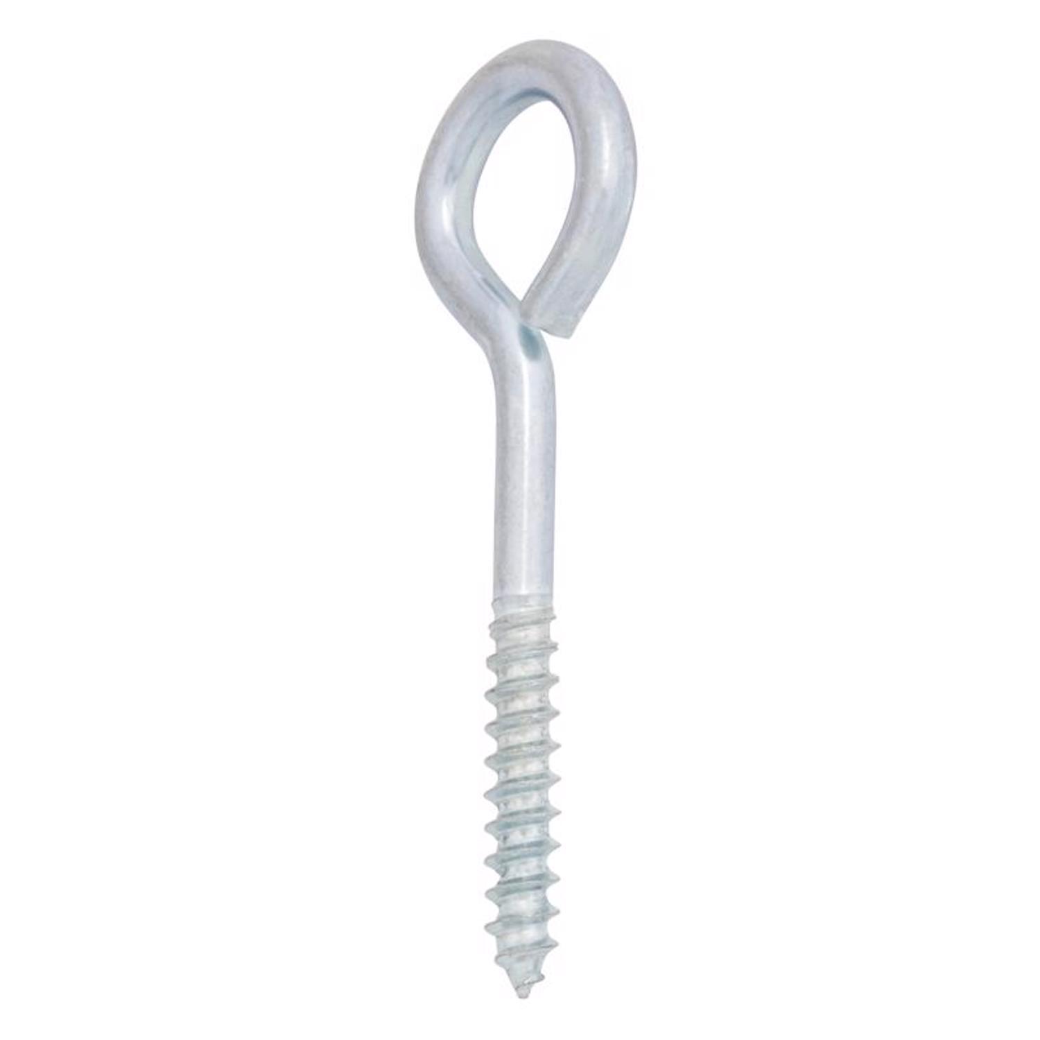Hampton 1/4 in. X 3 in. L Zinc-Plated Steel Lag Thread Eyebolt