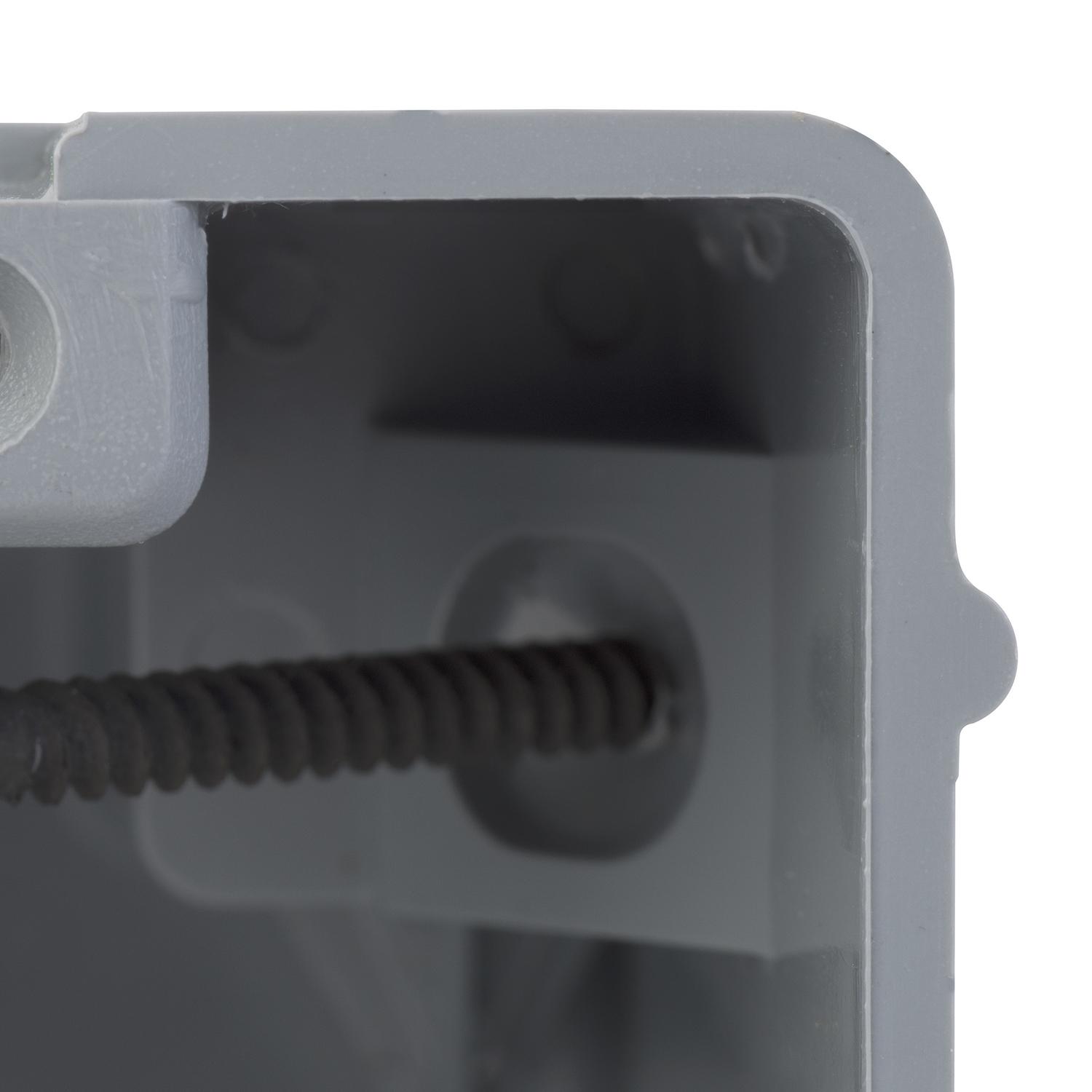 Madison Electric Smart Box Rectangle PVC Electrical Box Gray