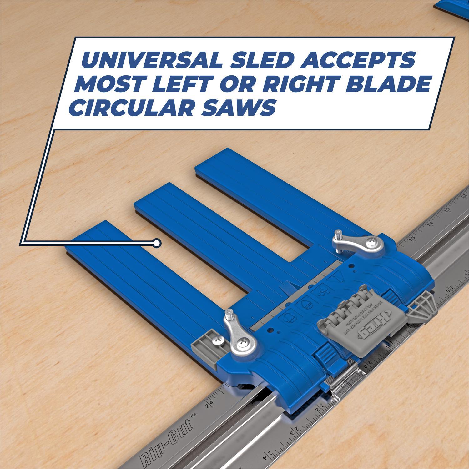 Kreg Rip-Cut Aluminum 30.88 in. L X 2.5 in. H X 8.75 in. W Saw Edge Guide Blue/Silver 1 pc