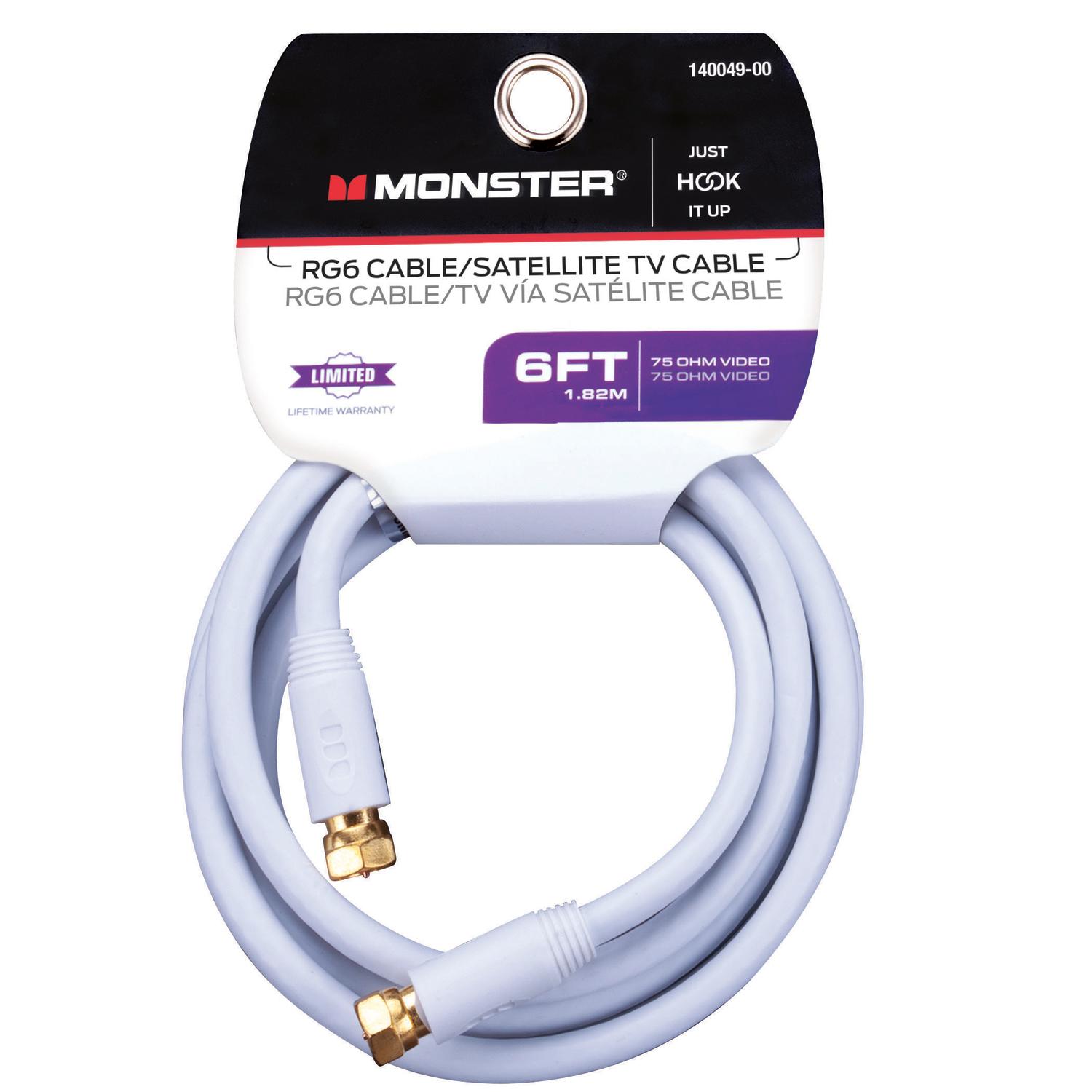 Monster Just Hook it Up 6 ft. Video Coaxial Cable