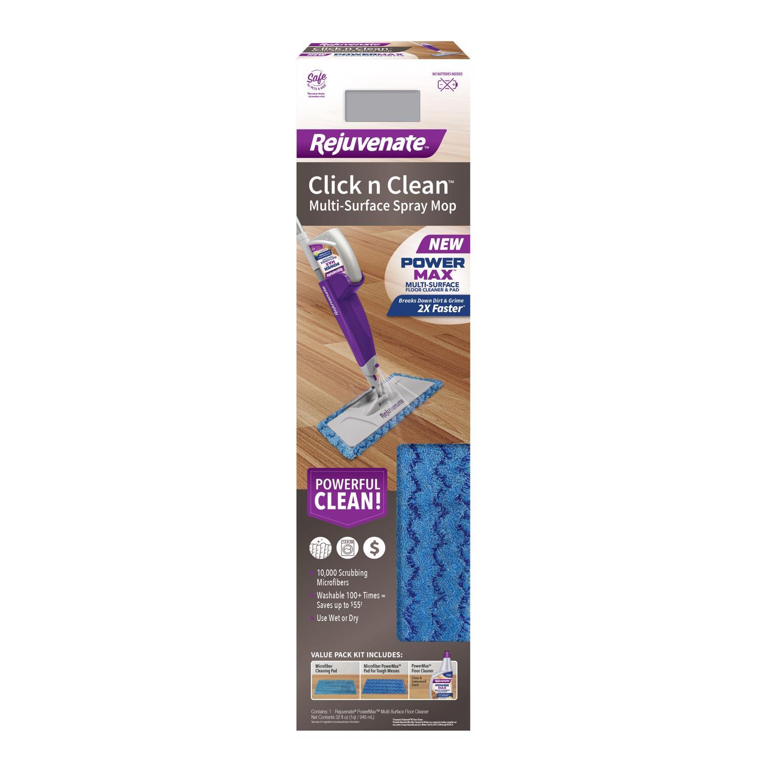 Rejuvenate Click n Clean 16 in. W Flat Mop Kit
