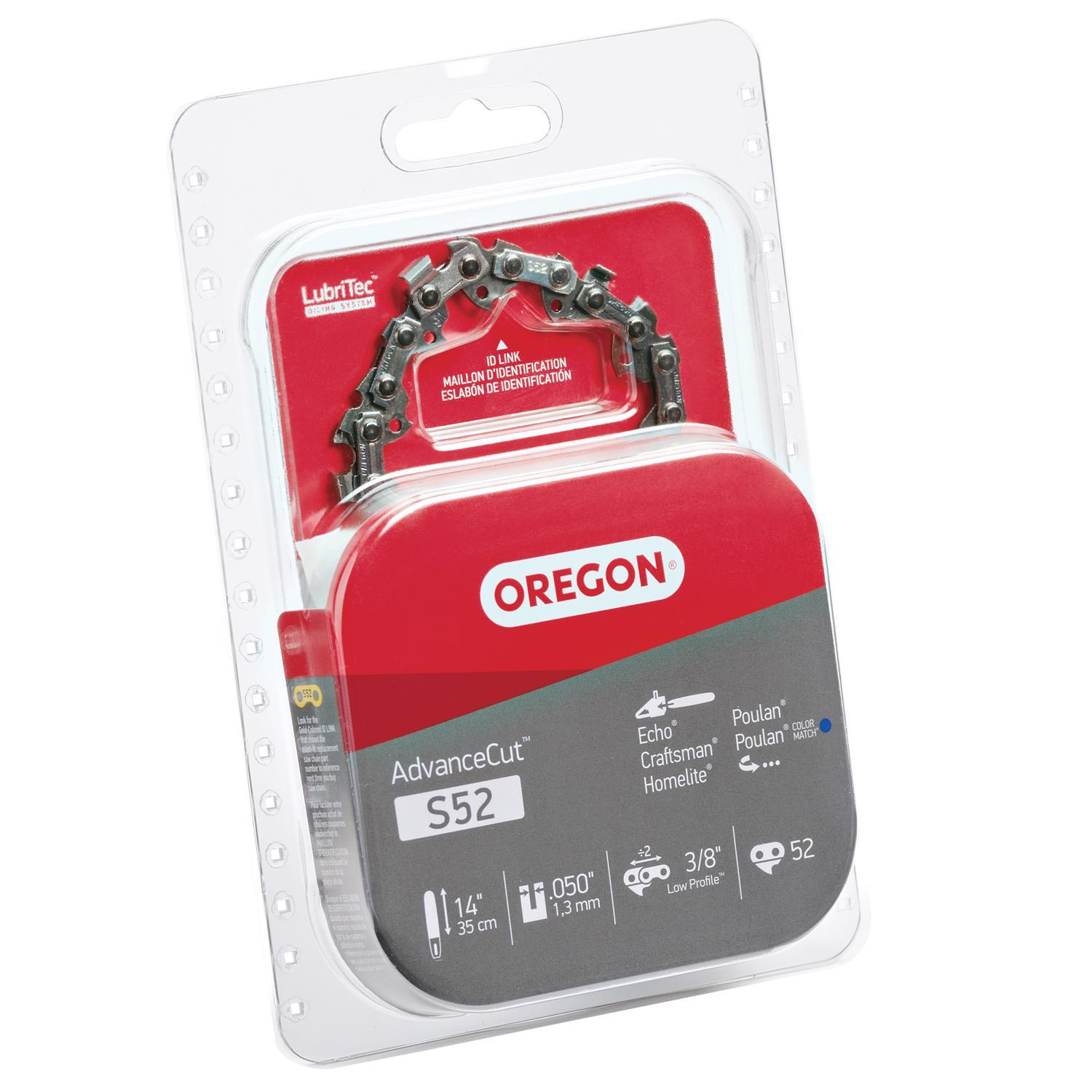 Oregon AdvanceCut S52 14 in. Chainsaw Chain 52 links