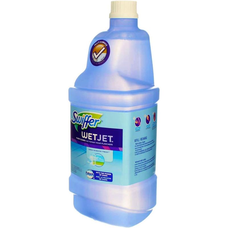 SWIFFER 23679 1.25-Liter Wet Jet Multi-Surface Solution - Open Window Fresh - Quantity 4