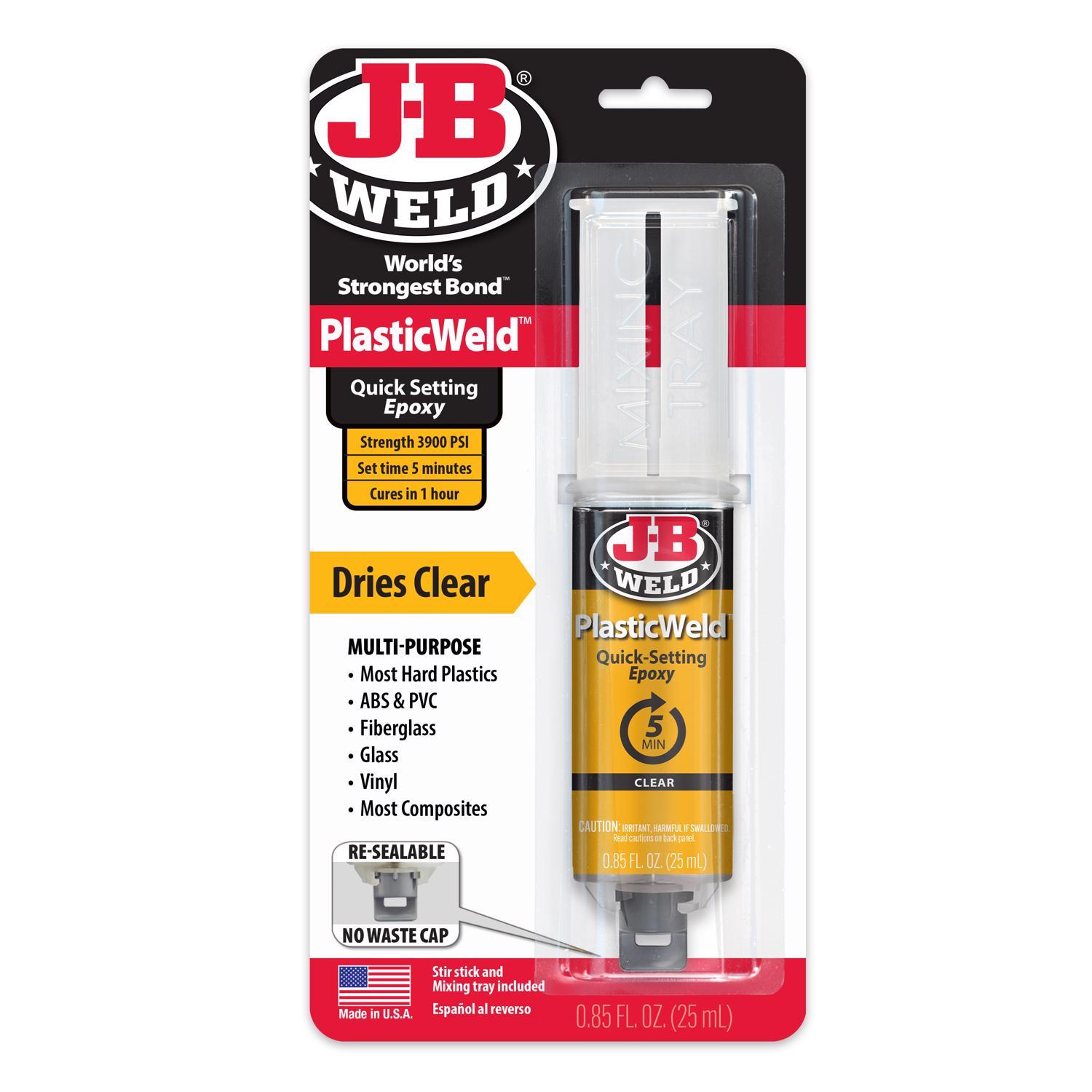 J-B Weld Plastic Weld High Strength Automotive Epoxy Gel 0.85 oz