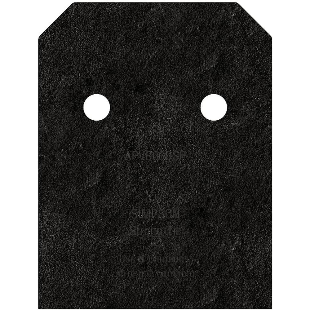Simpson Strong-Tie APVB66DSP - Outdoor Accents Avant Collection ZMAX, Black Post Base Side