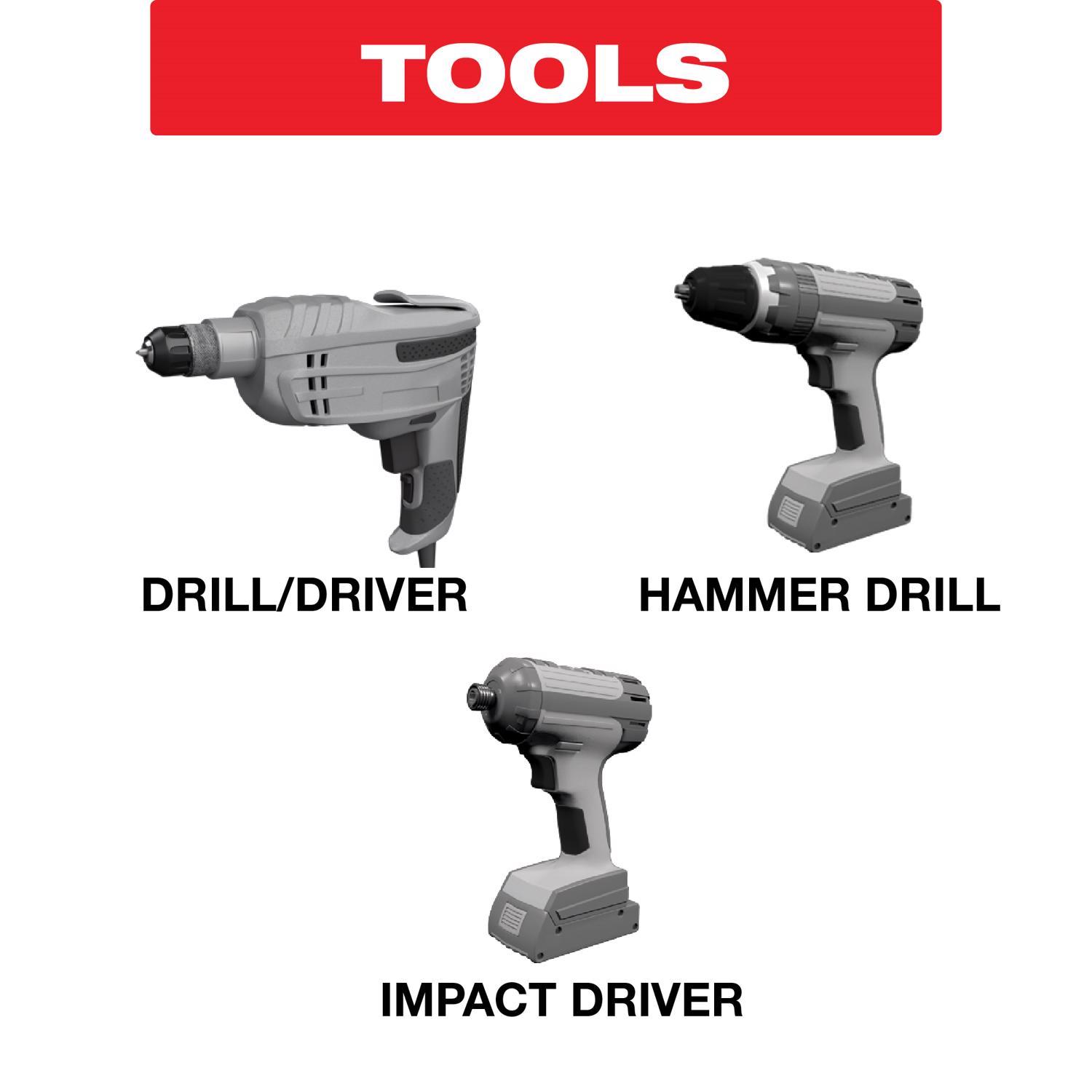 Diablo 1/2 in. X 6 in. L Multi-Material Carbide Tipped Hammer Drill Bit Hex Shank 1 pk