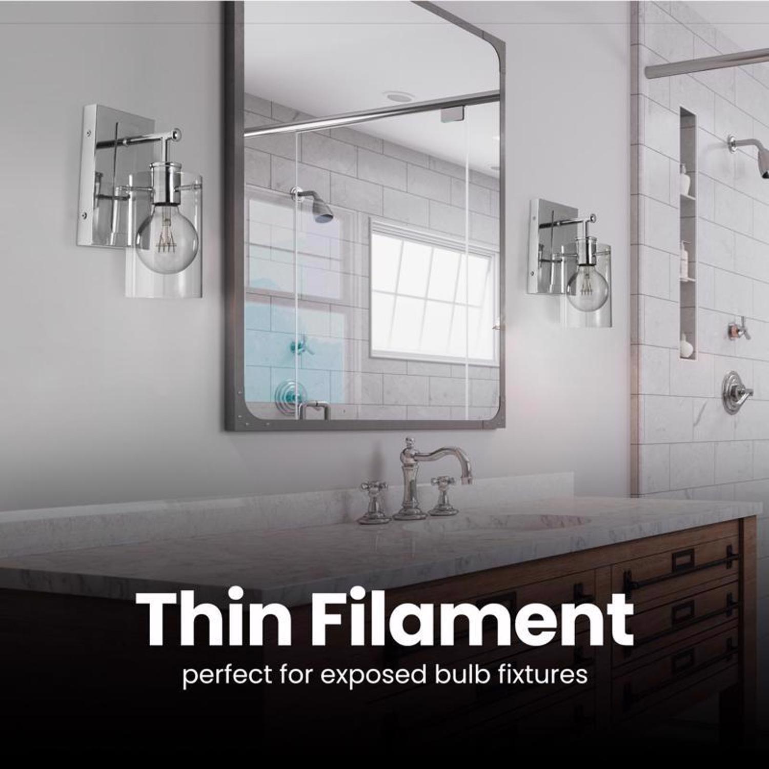 Feit G25 E26 (Medium) Filament LED Bulb Daylight 40 Watt Equivalence 1 pk