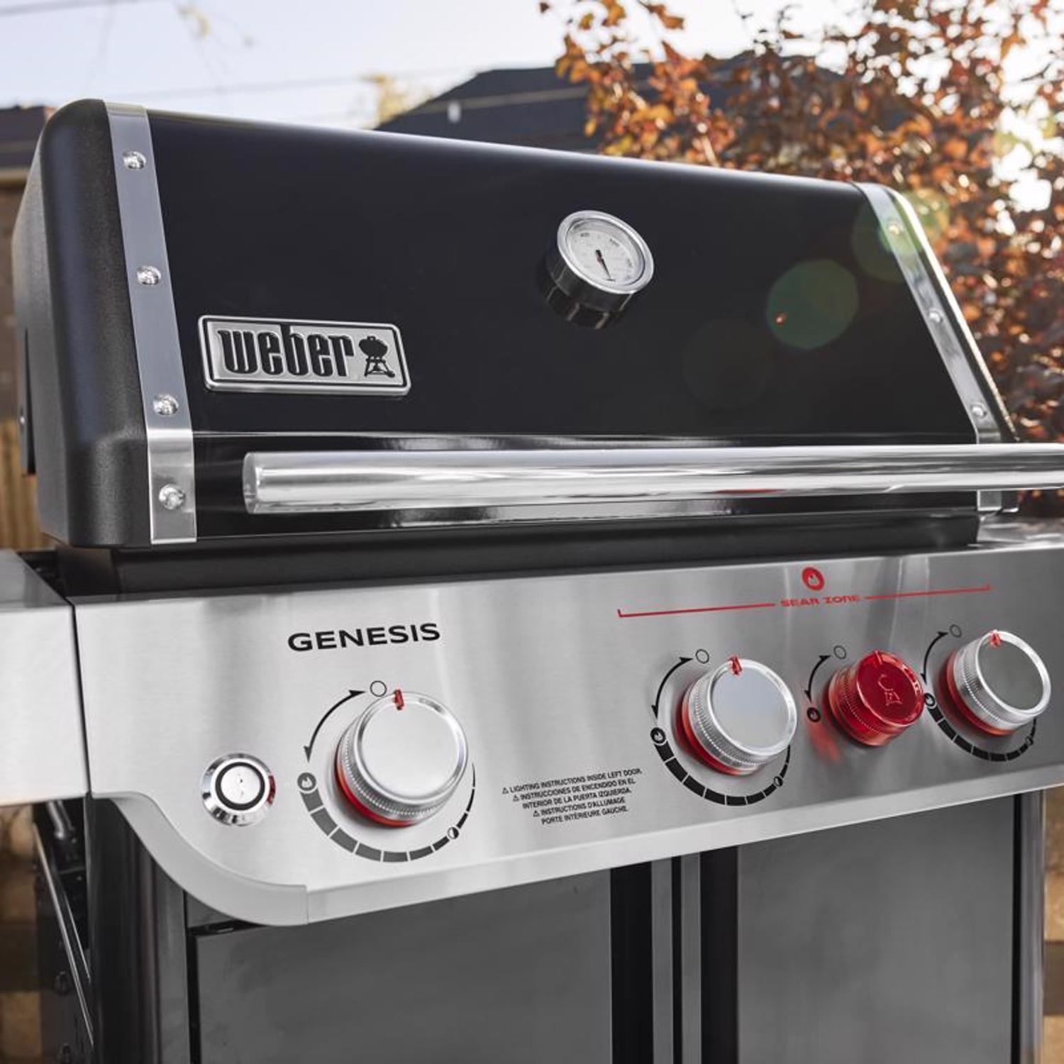 Weber Genesis E-325 3 Burner Natural Gas Grill Black