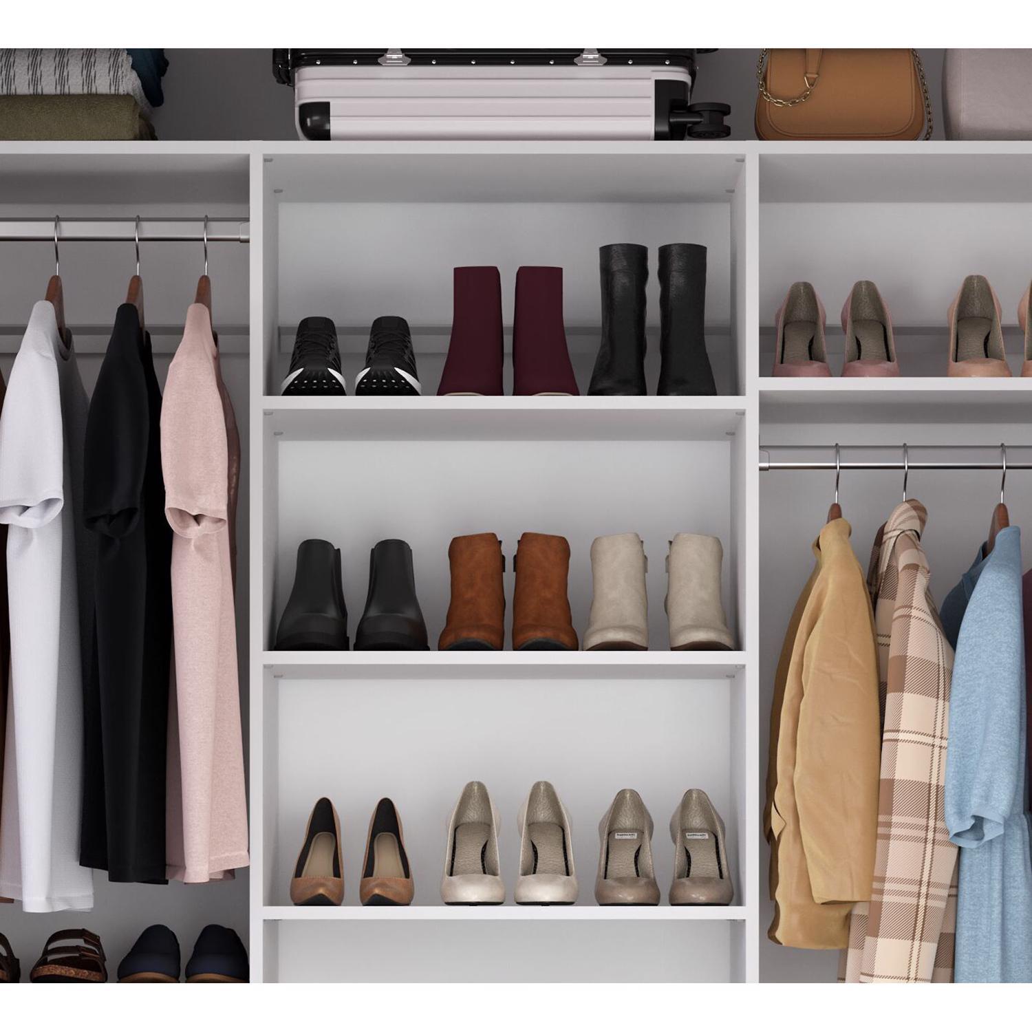 Easy Track Create Collection 5/8 in. H X 34.87 - 23.87 in. W X 14 in. L Wood Laminate Shelf Divider