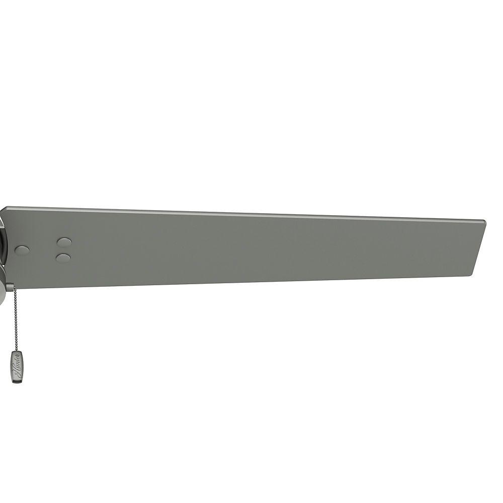 Hunter Cassius 52 in. Indoor/Outdoor Matte Silver Ceiling Fan