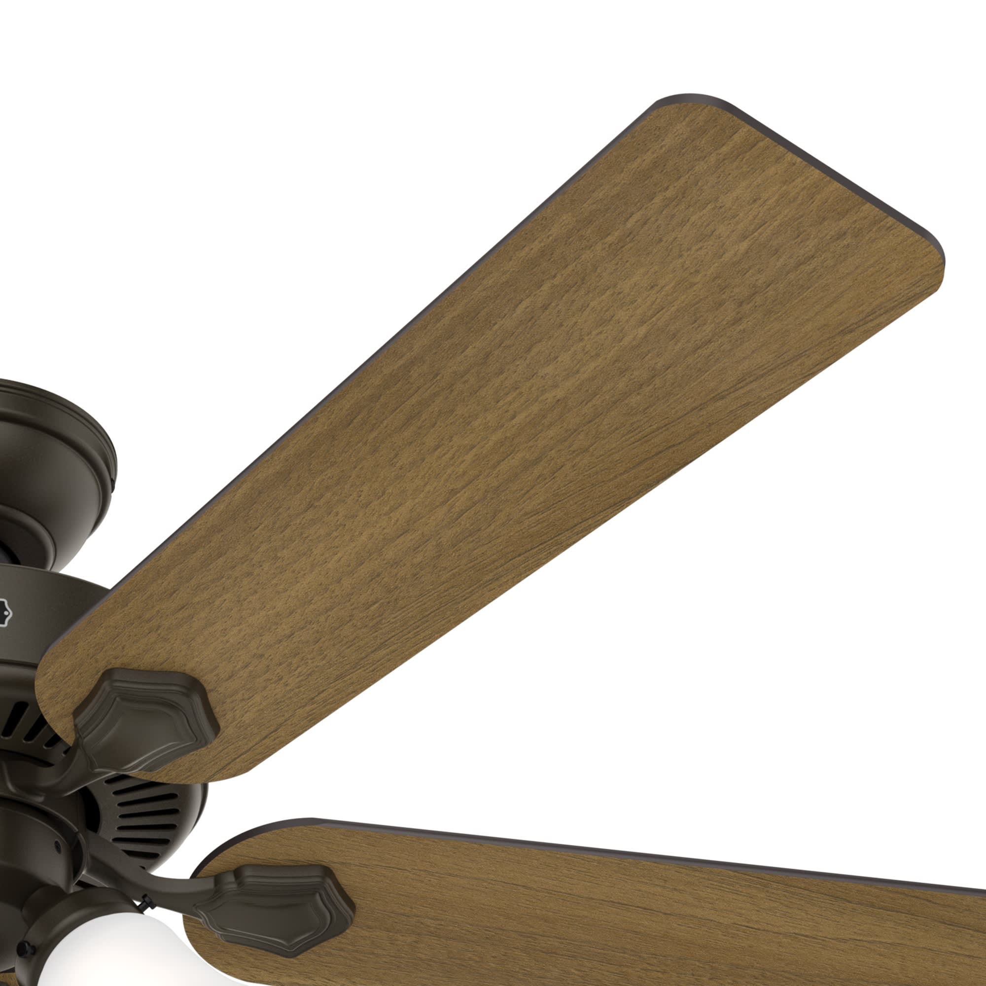Hunter Fan Swanson 52 inch New Bronze with American Walnut / Greyed Walnut Blades Ceiling Fan