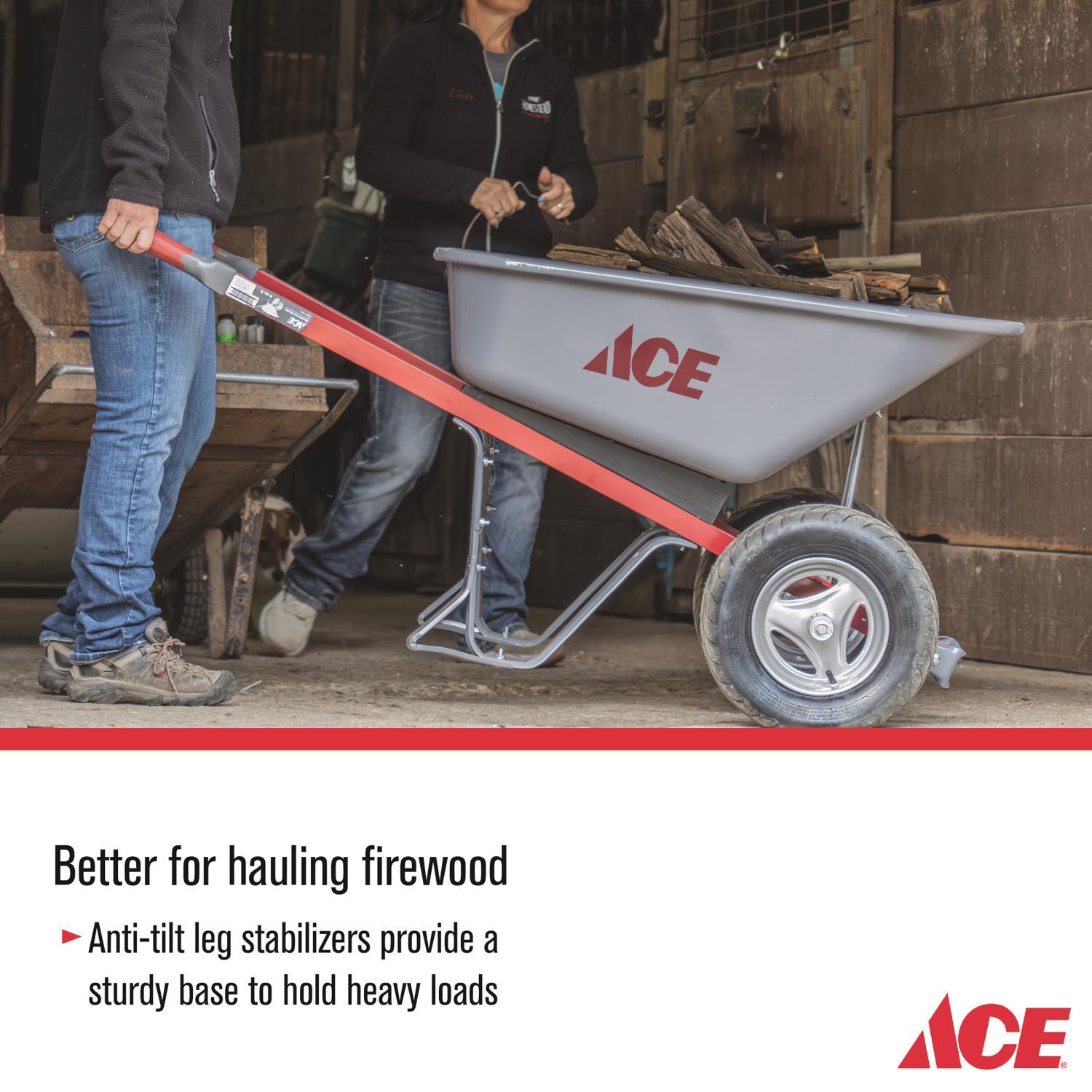Ace Steel Contractor Wheelbarrow 6 cu ft