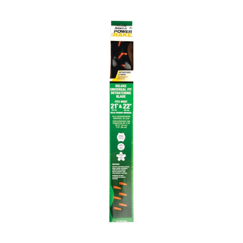 Arnold PowerRake 21 in. Dethatching Mower Blade For Walk-Behind Mowers 1 pk