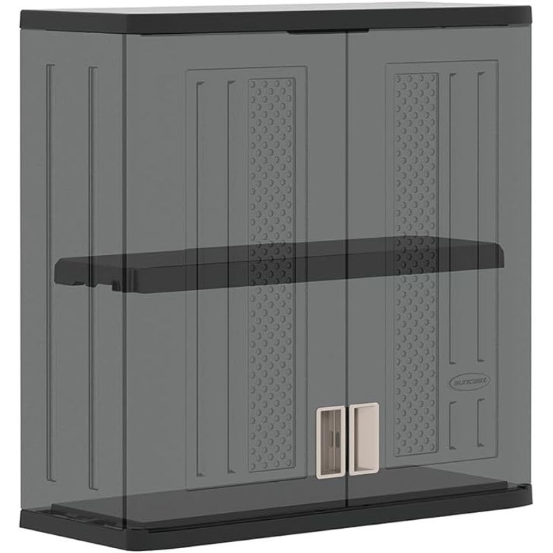 Suncast Wall Storage Cabinet Black
