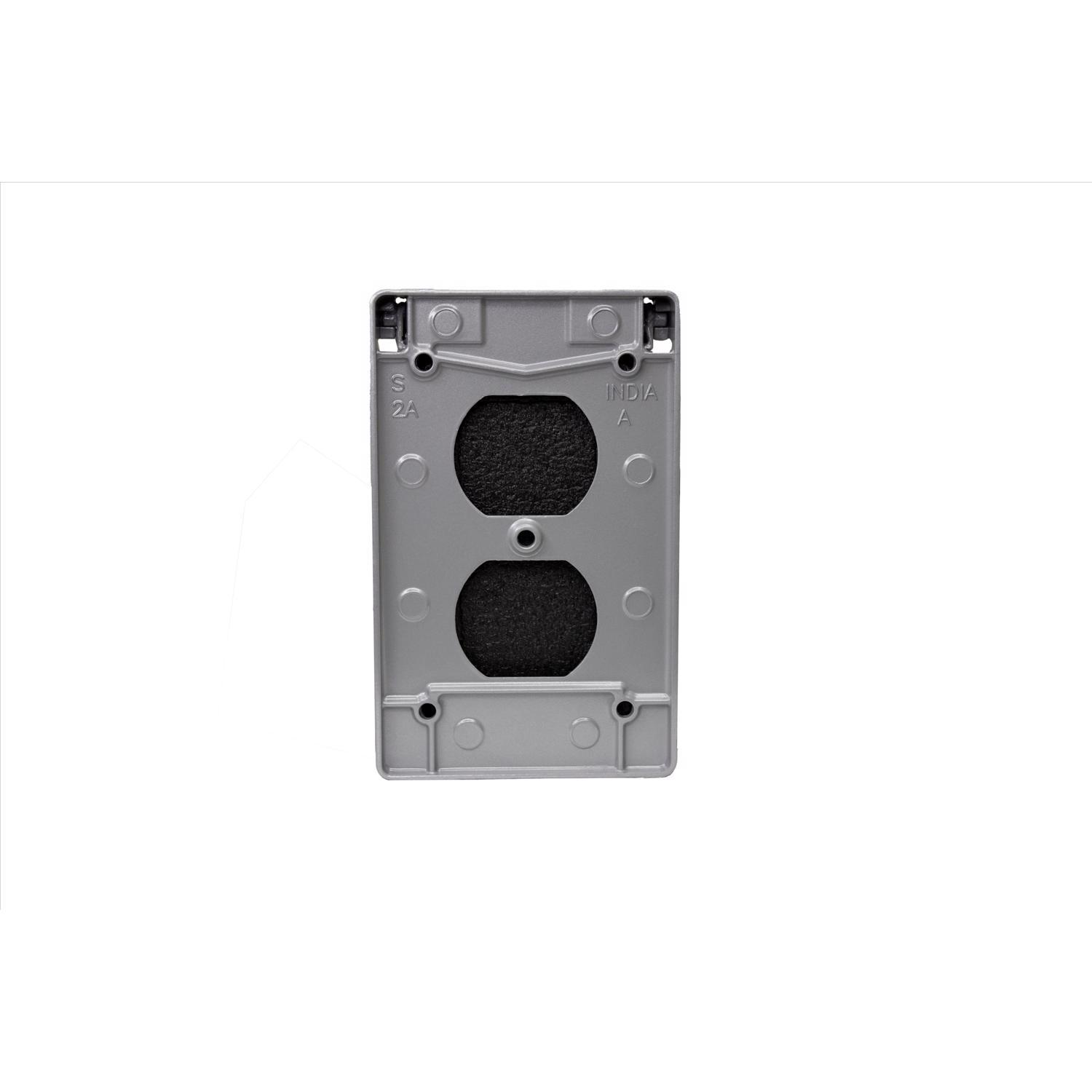 Sigma Engineered Solutions Rectangle Die-Cast Metal 1 gang 4.57 in. H X 2.83 in. W Vertical Duplex C