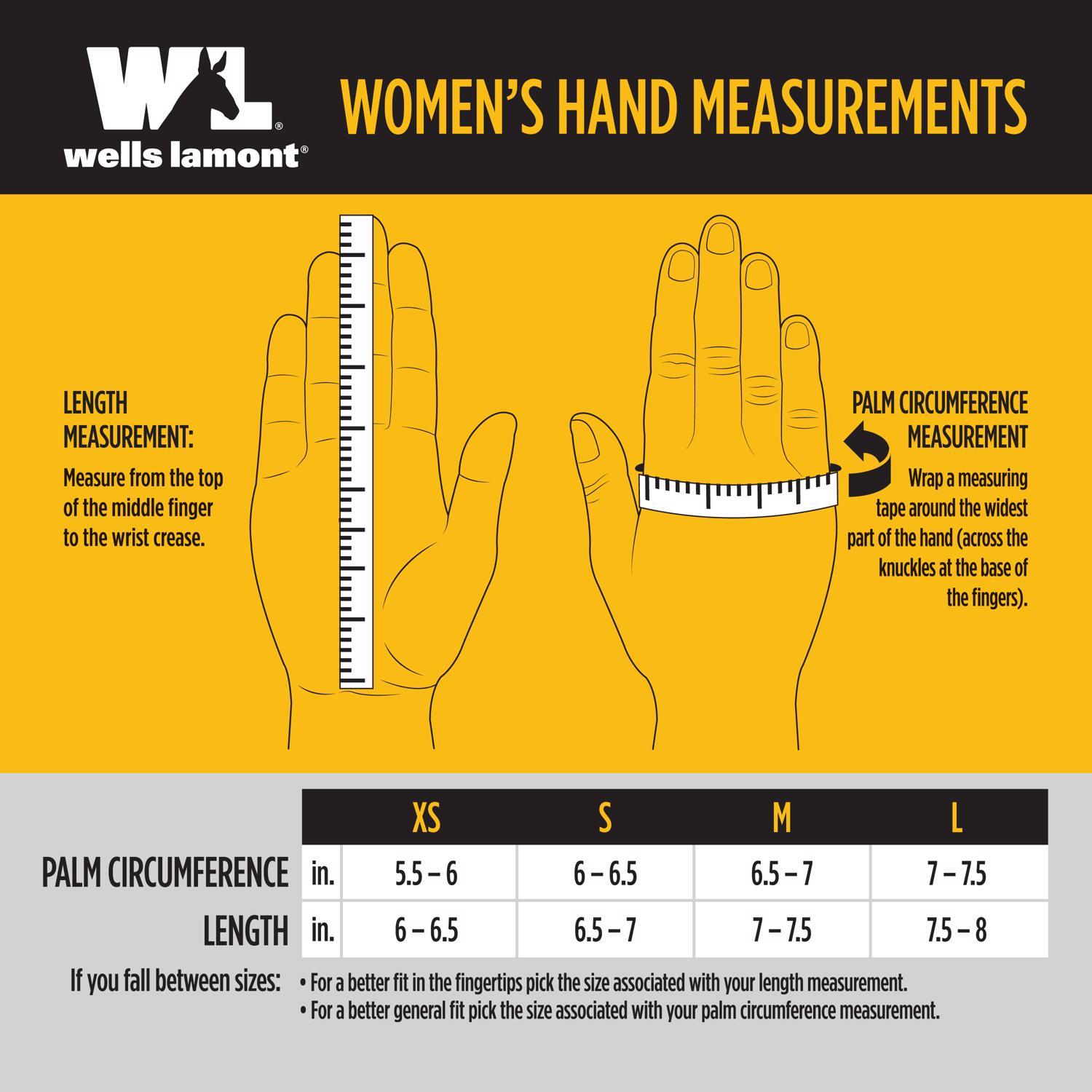 Wells Lamont Women's Outdoor Palm Gloves Assorted M 3 pair
