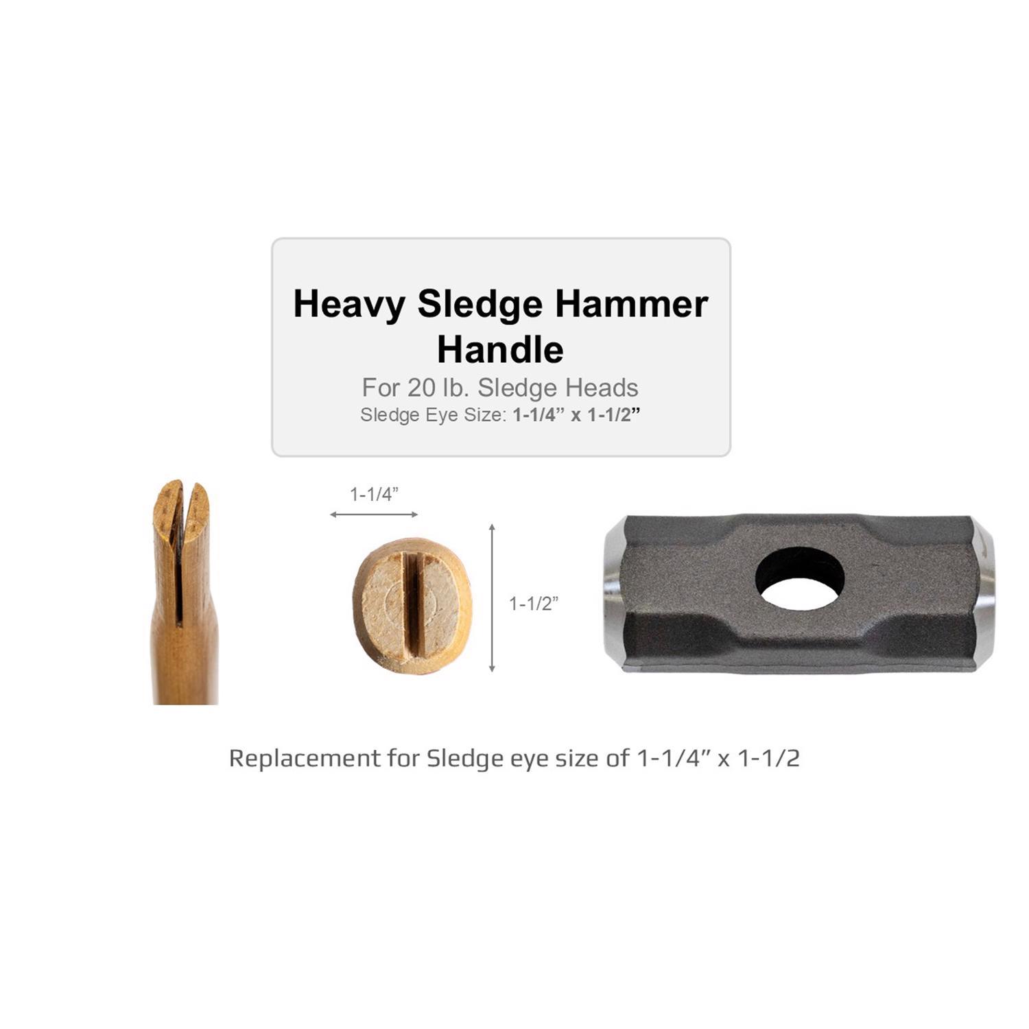 Truper 36 in. Wood Heavy Duty Sledge Replacement Handle Brown 1 pc