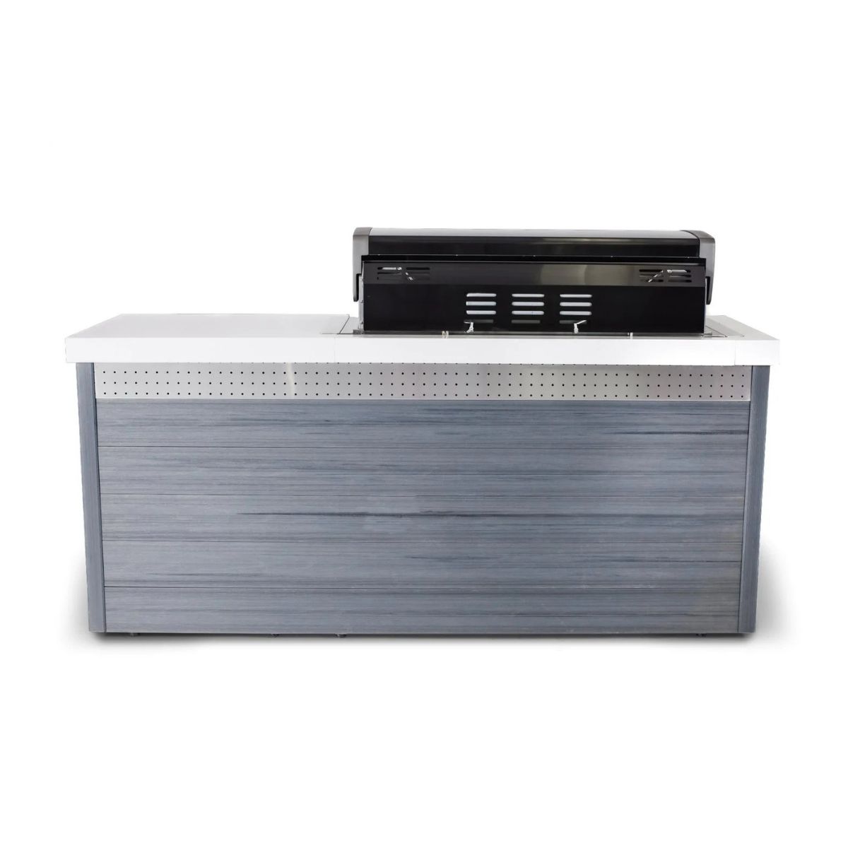 Mont Alpi 6-Burner Artwood Island in Black Stainless Steel MA805-AWBSS