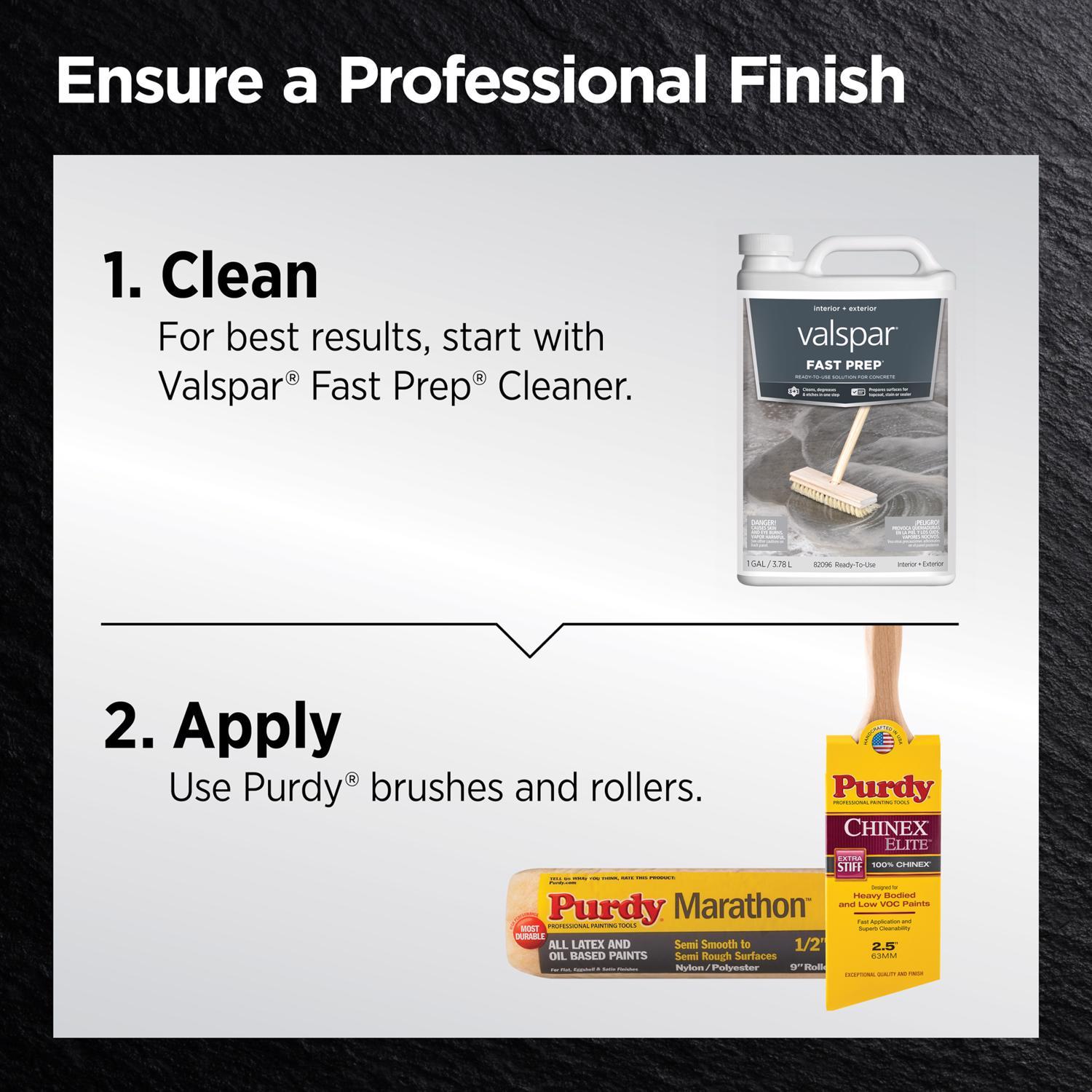 Valspar Fast Prep Ready-To-Use Concrete Etching Stain 1 gal