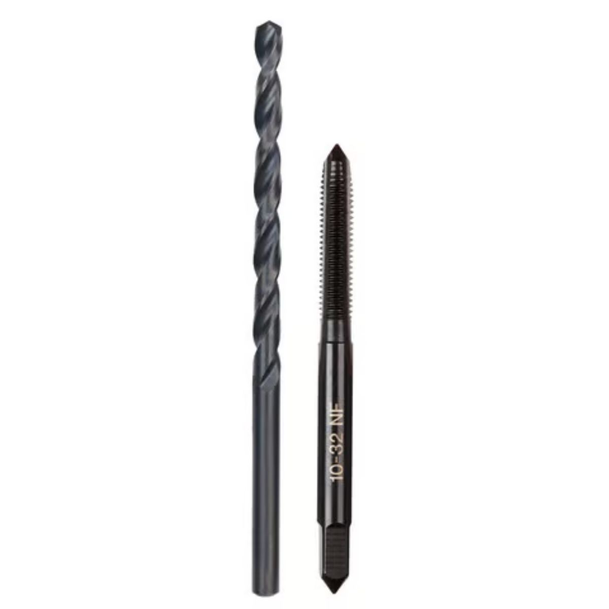 Milwaukee SAE 10-32 NF Straight Flute Plug Tap & #21 Drill Bit