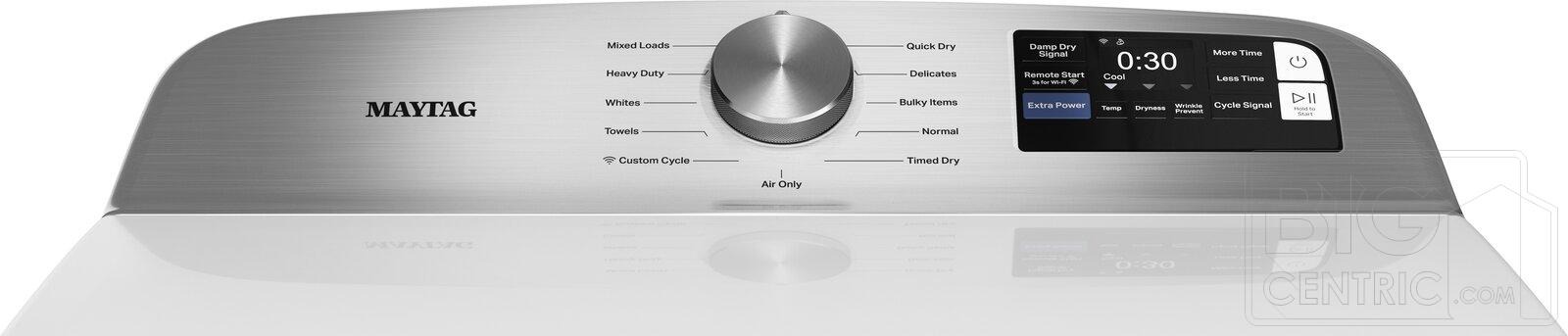 Maytag - 7.4 Cu. Ft. Smart Electric Dryer with Extra Power and Advanced Moisture Sensing - White