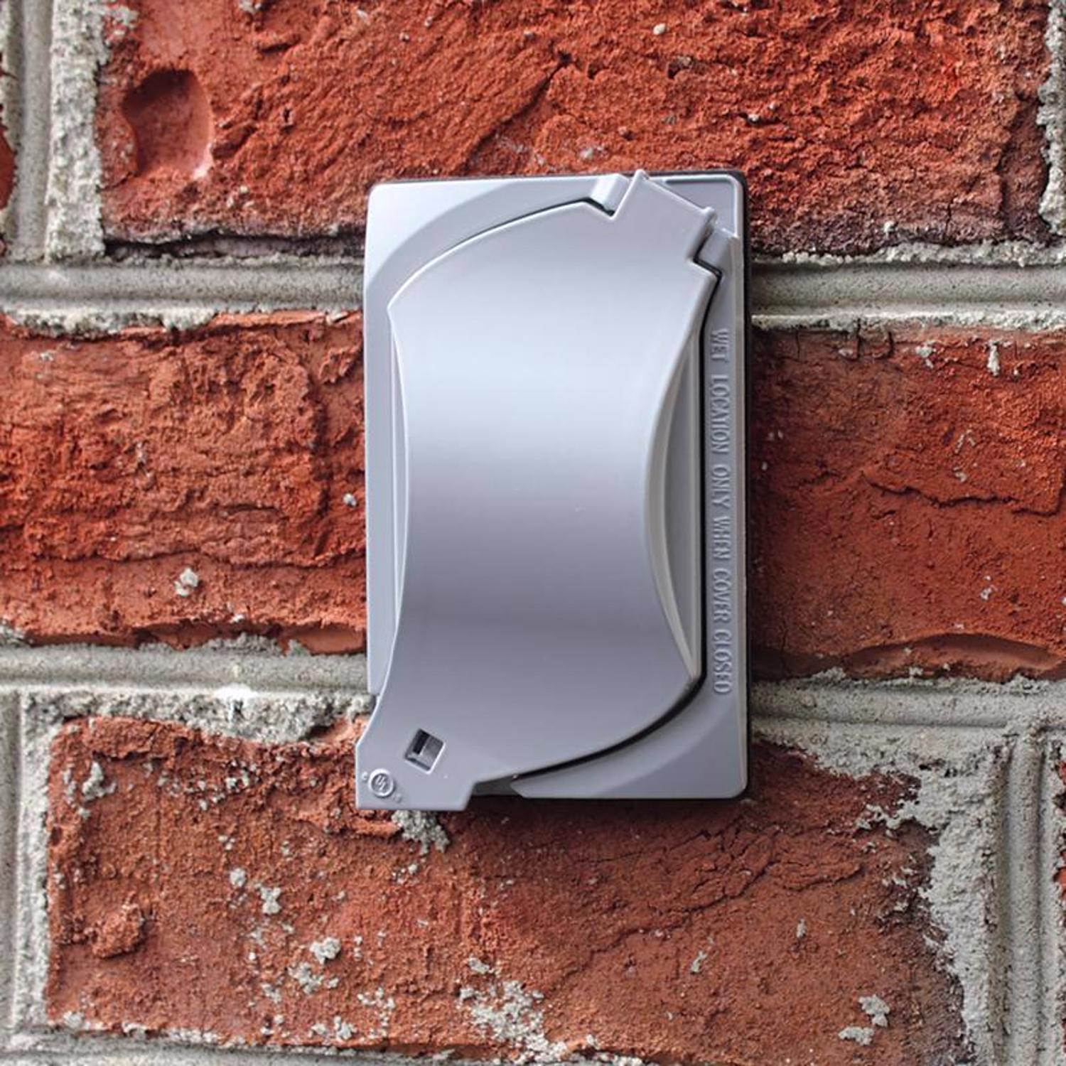 Sigma Engineered Solutions Rectangle Metal 1 gang 4.57 in. H X 2.81 in. W Universal Cover