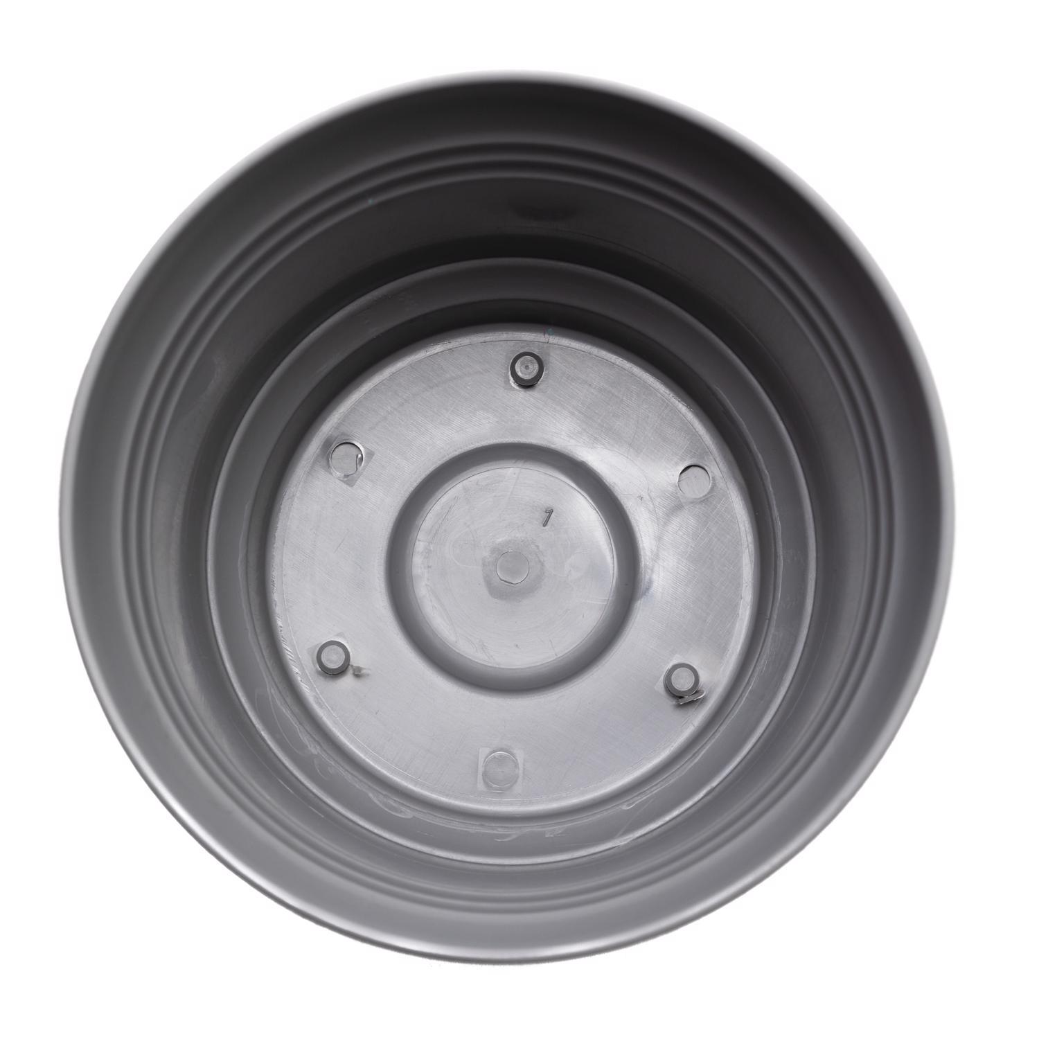 Bloem Saturn 6.5 in. H X 7.25 in. W Polyresin Traditional Planter Charcoal