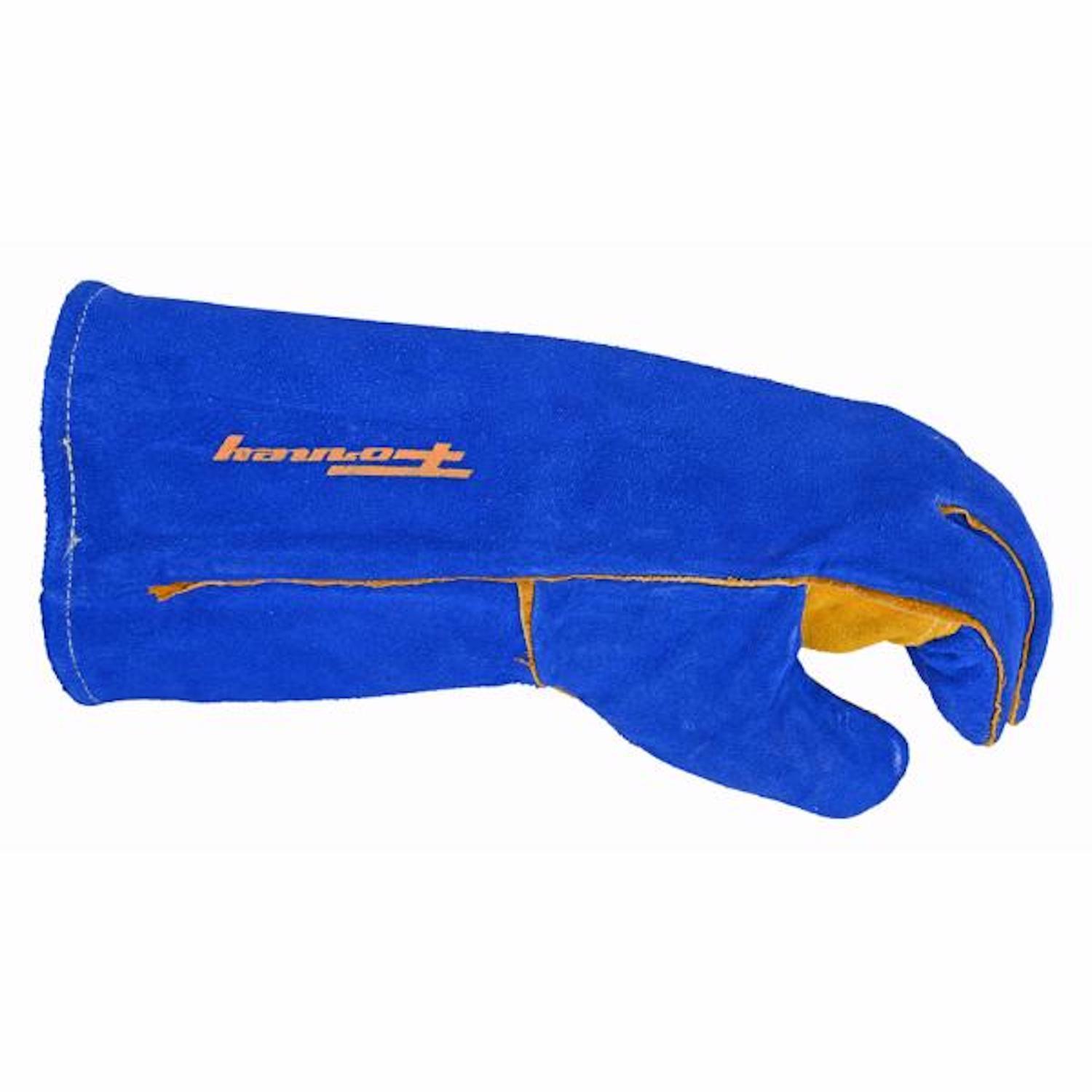 Forney 13 in. Insulated Leather Welding Gloves Blue XL 1 Pack