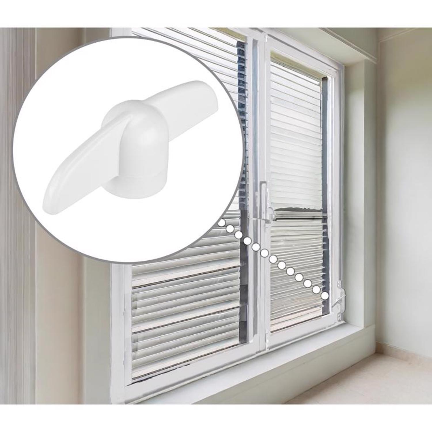 Ace White Zinc Single-Arm Casement Tee-Handle For Universal