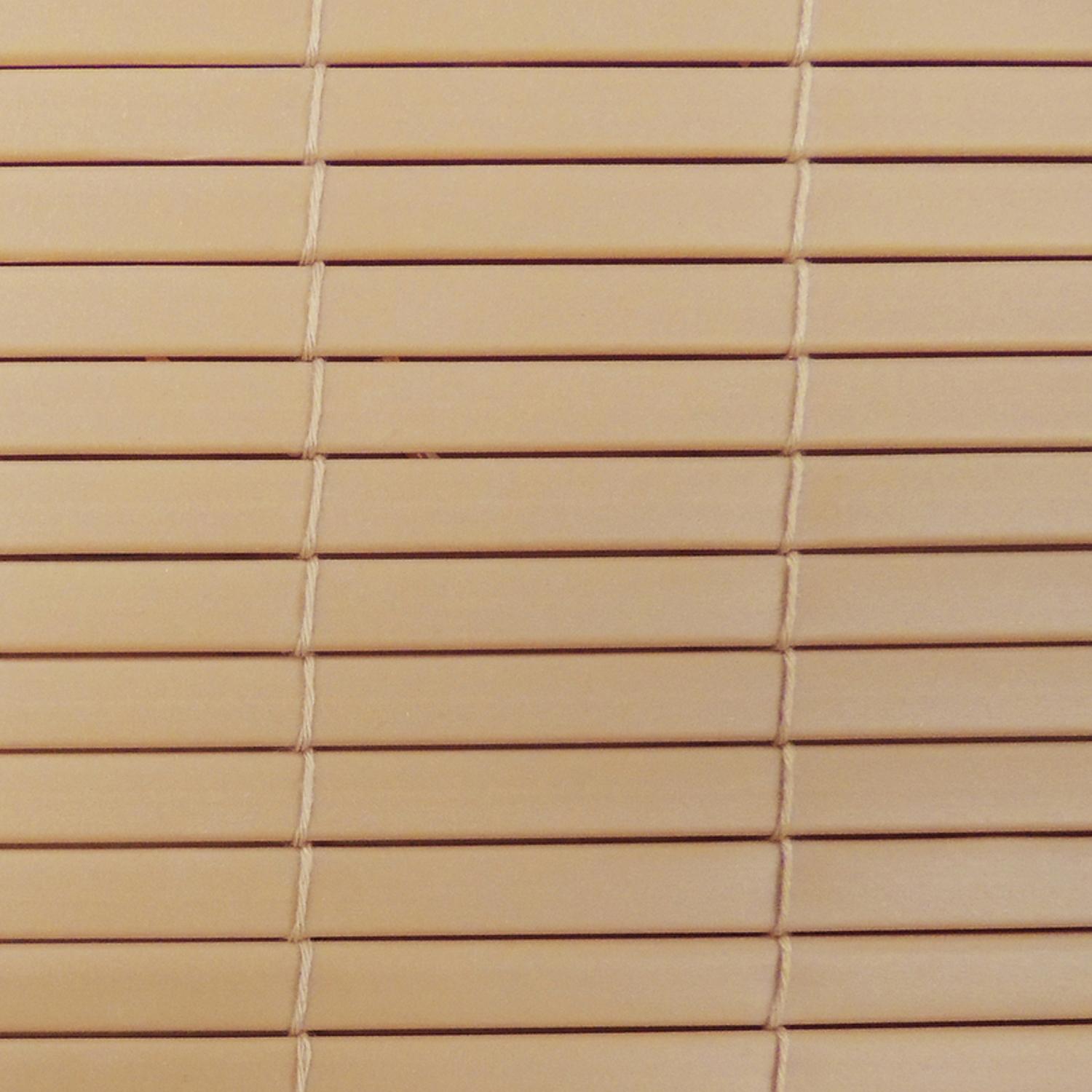 Radiance Vinyl Rollup Shade 96 in. W X 72 in. H Bamboo Cordless