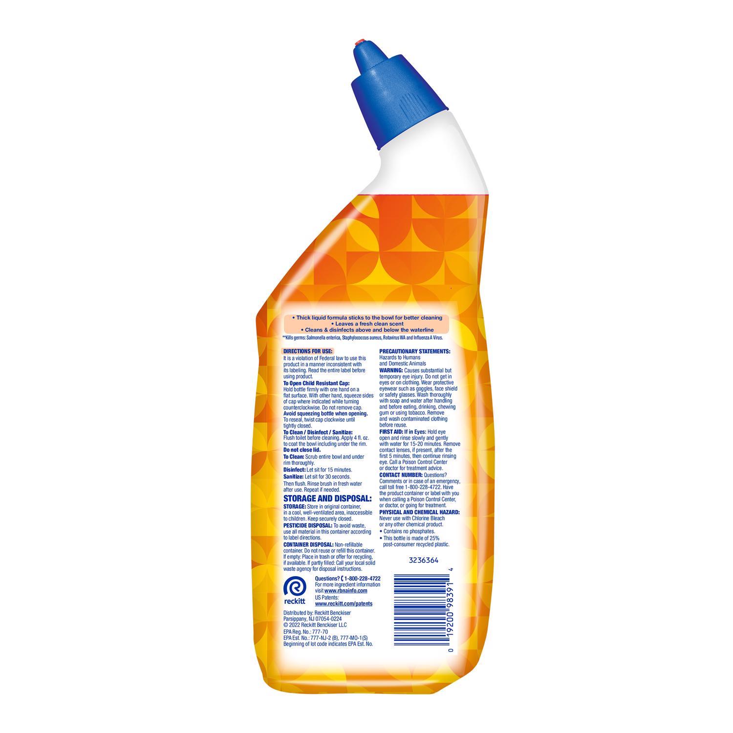 Lysol Brand New Day Mango and Hibiscus Scent Toilet Bowl Cleaner 24 oz Gel
