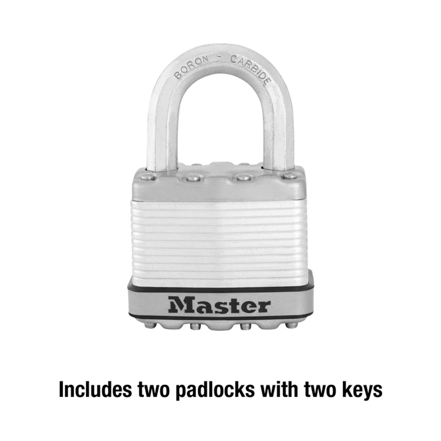 Master Lock 6.34 in. H X 1.34 in. W X 3.91 in. L Steel Ball Bearing Locking Weather-Resistant Padloc