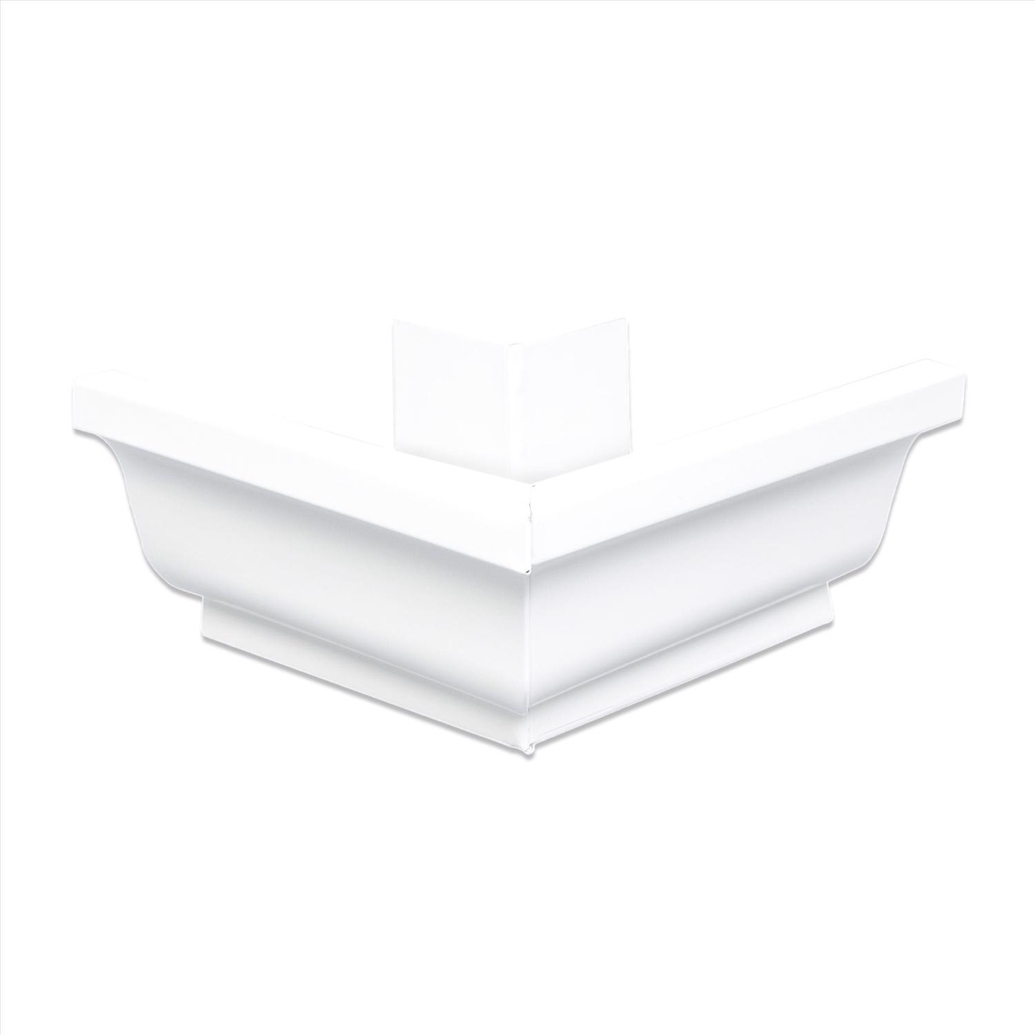 Amerimax 5 in. W X 7.25 in. L White Aluminum K Outside Miter