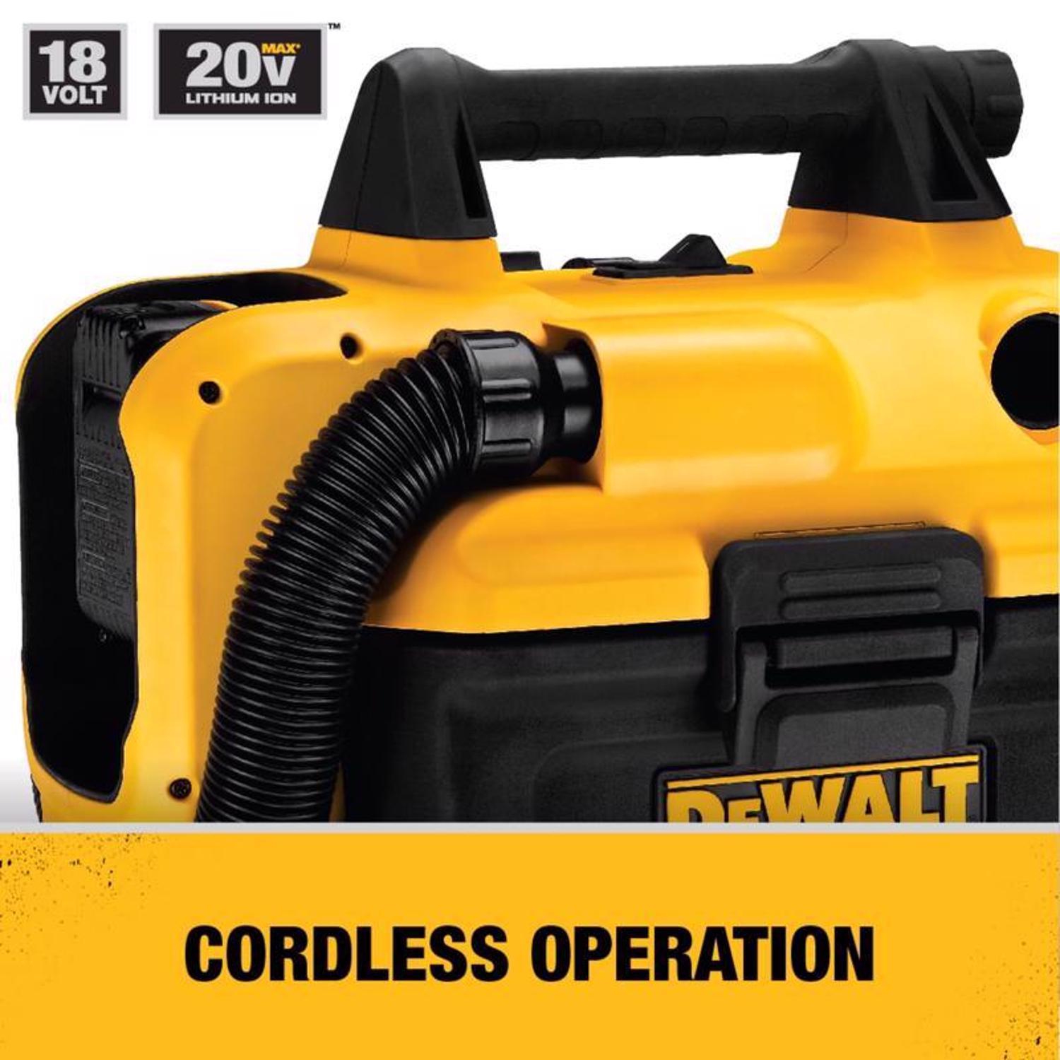 DeWalt 20V MAX 2 gal Cordless Wet/Dry Vacuum 20 V