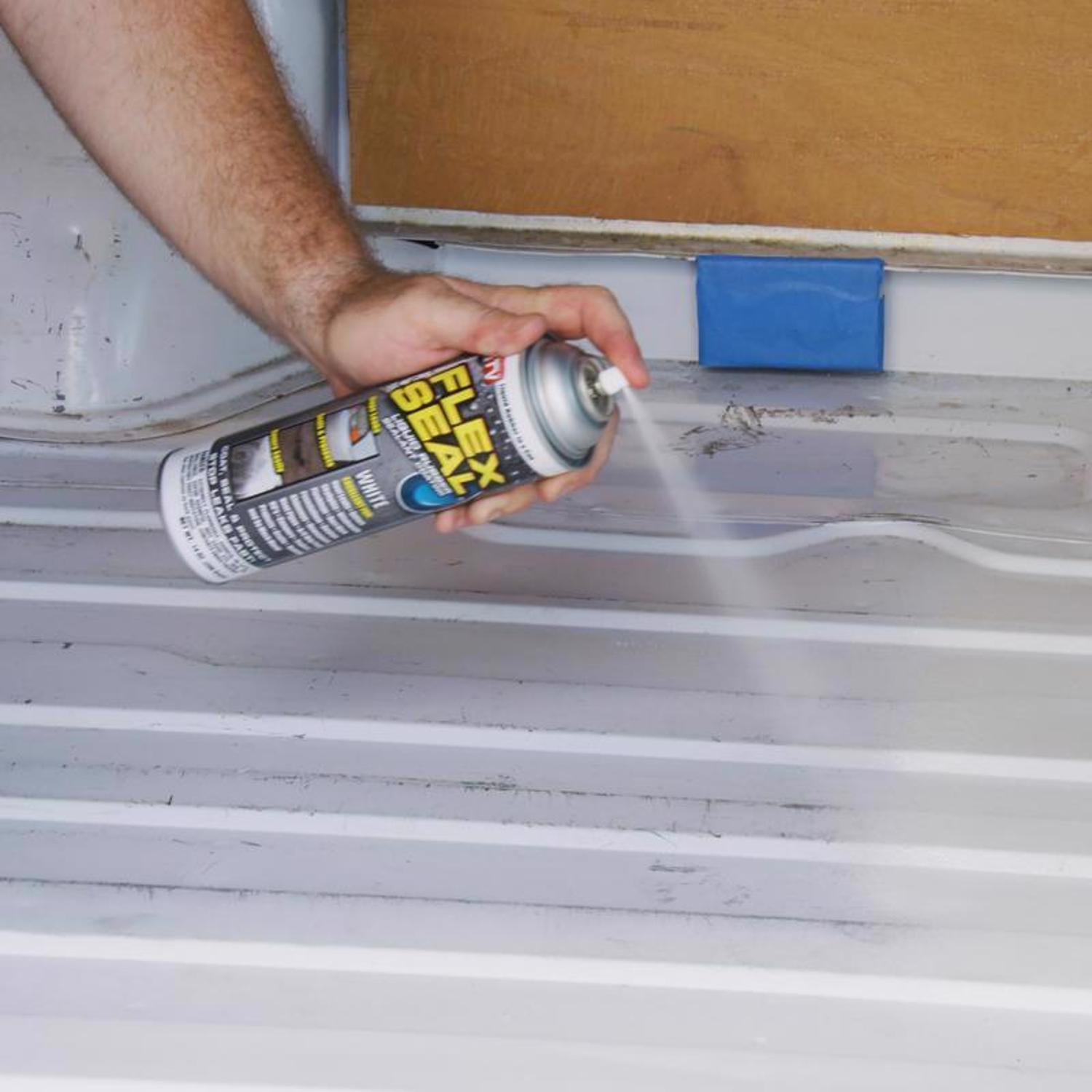 Flex Seal Family of Products Flex Seal White Rubber Spray Sealant 14 oz