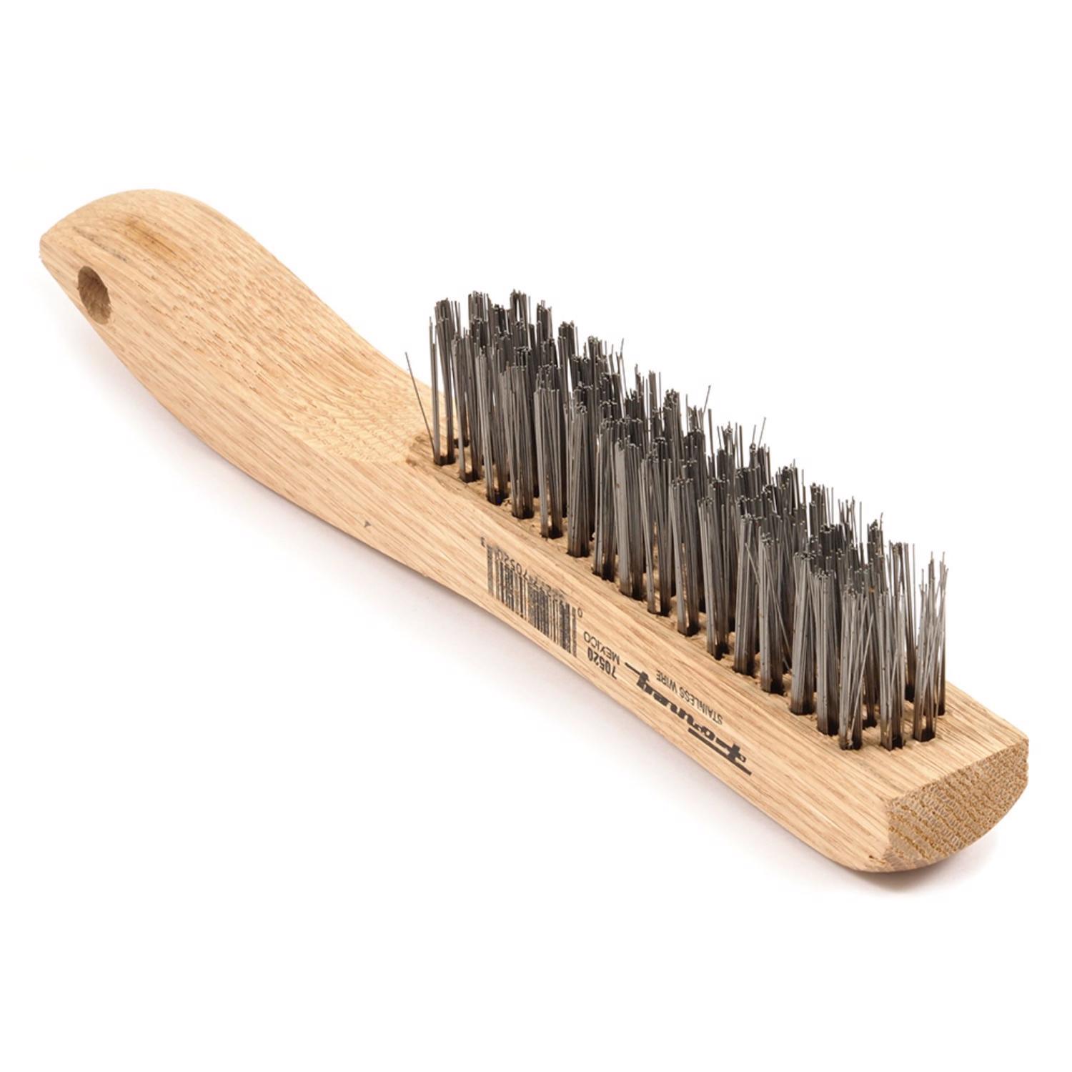 Forney 9.5 in. L X 10.25 in. W Scratch Brush Wood 1 pc