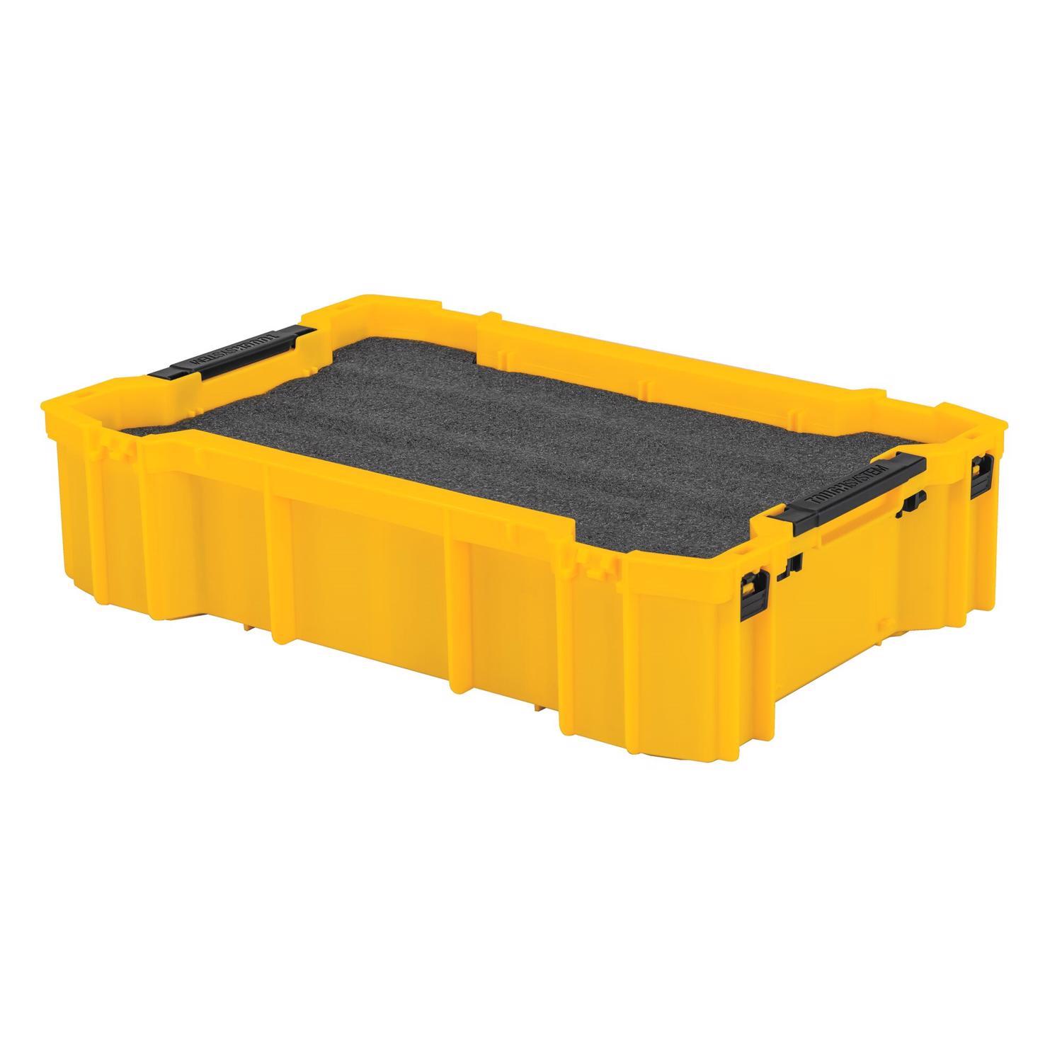 DeWalt ToughSystem 12.5 in. W X 3.18 in. H Deep Interlocking Organizer Foam Black