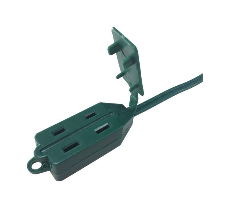 Ace Indoor 15 ft. L Green Extension Cord with Switch