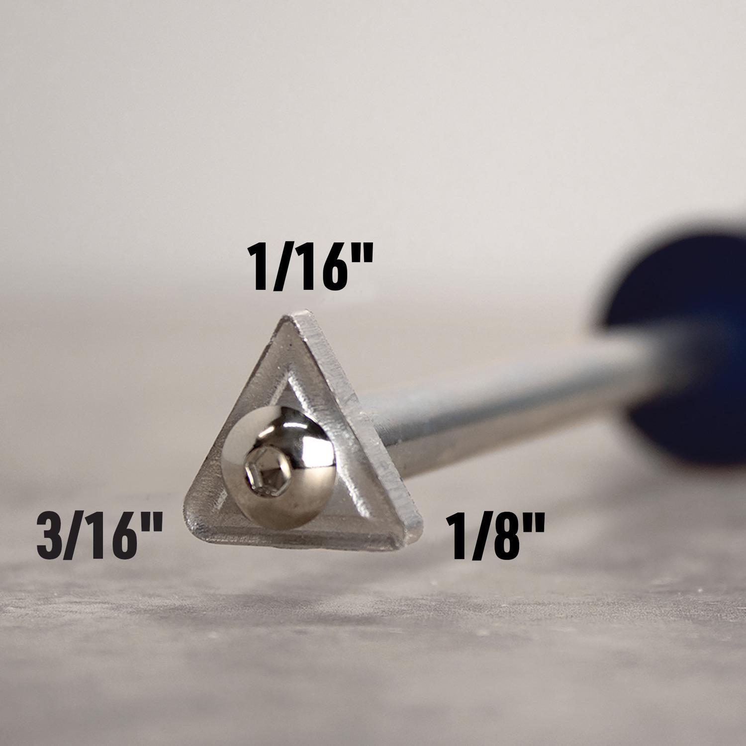 QEP 12.75 in. H X 1.3 in. W Carbide Grout Removal Tool 1 pk