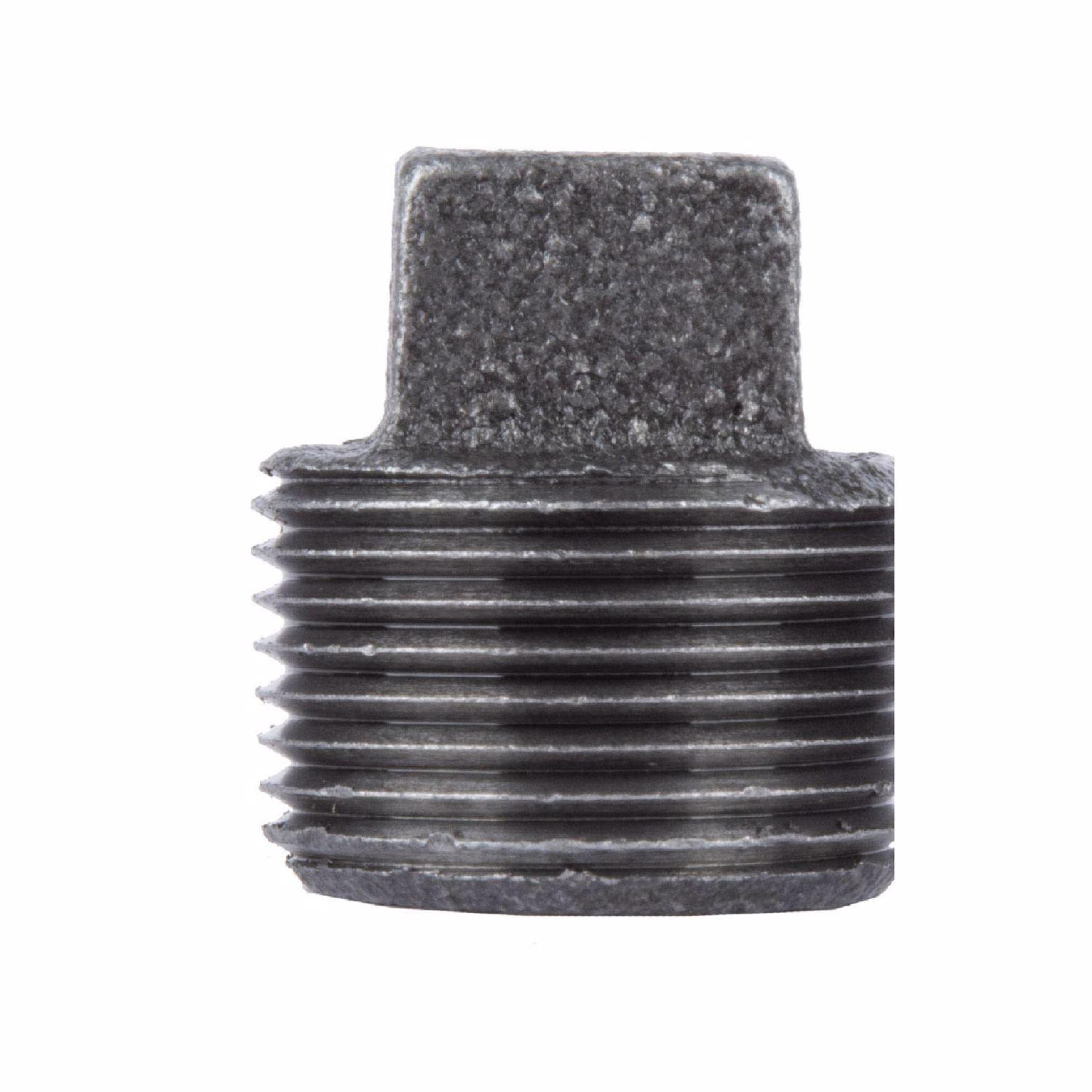 STZ Industries 3/8 in. MIP each Black Malleable Iron Plug