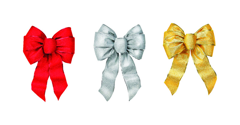 Holiday Trims Assorted 7 Loop Christmas Indoor Christmas Decor