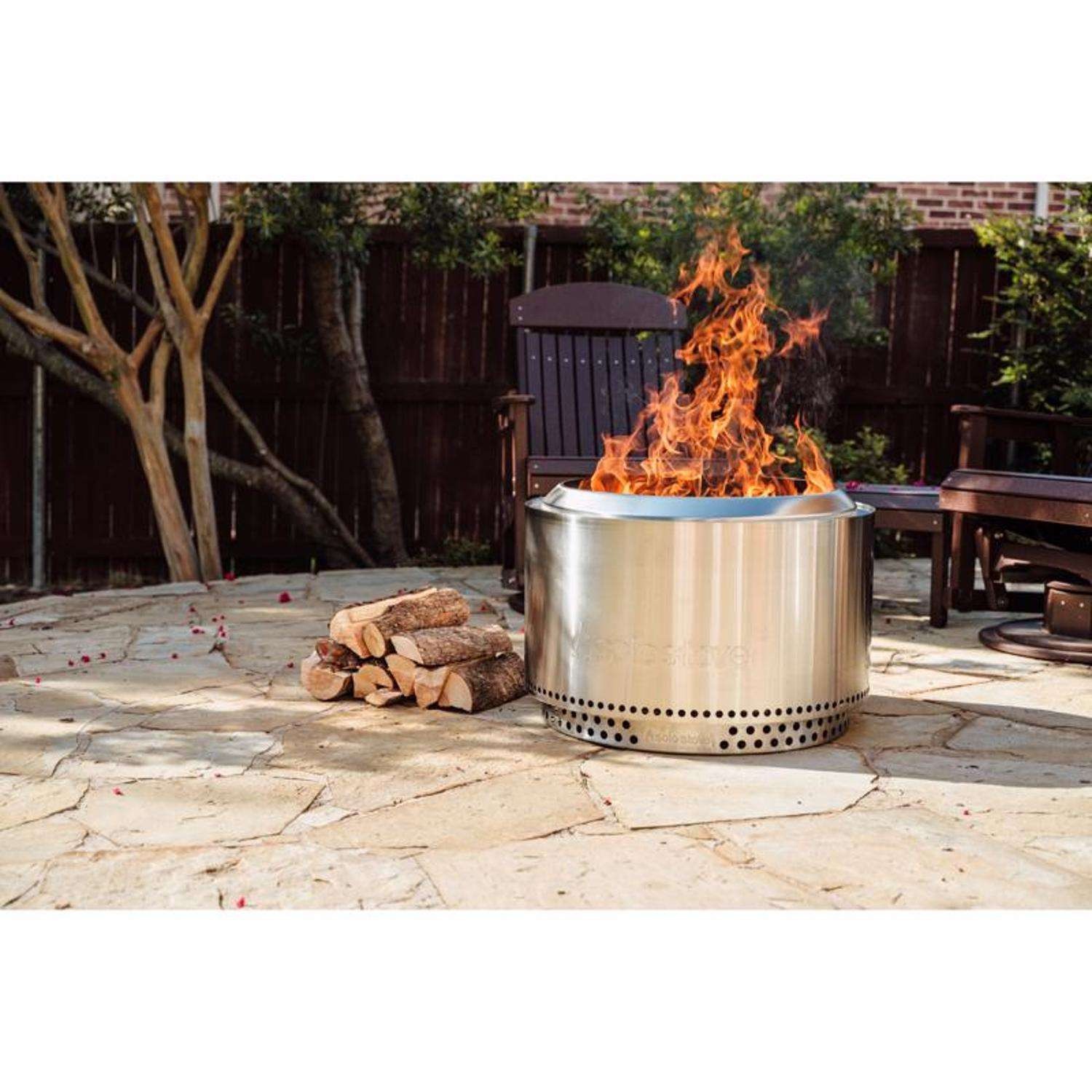 Solo Stove Canyon 30 in. W Stainless Steel Round Multi-Fuel Fire Pit with Stand