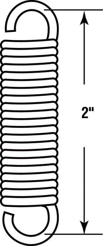 Prime-Line 2 in. L X 7/16 in. D Extension Spring 2 pk