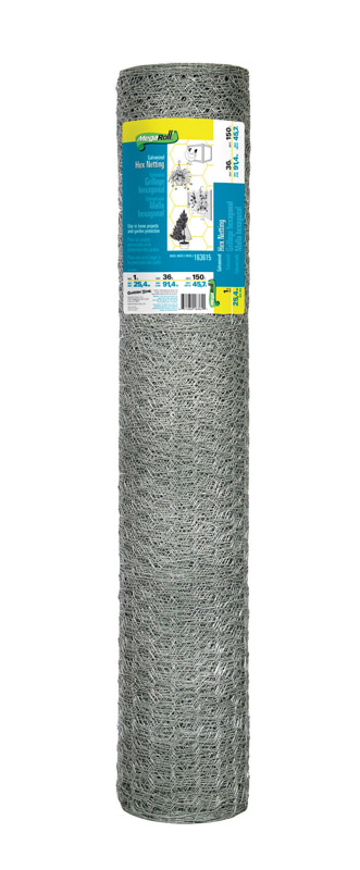 Garden Zone Poultry Netting 36in. H x 150' L 20 Ga. Silver