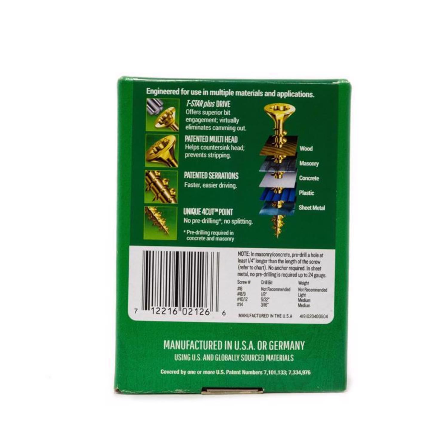SPAX Multi-Material No. 8 in. X 2 in. L T-20+ Flat Head Serrated Construction Screws
